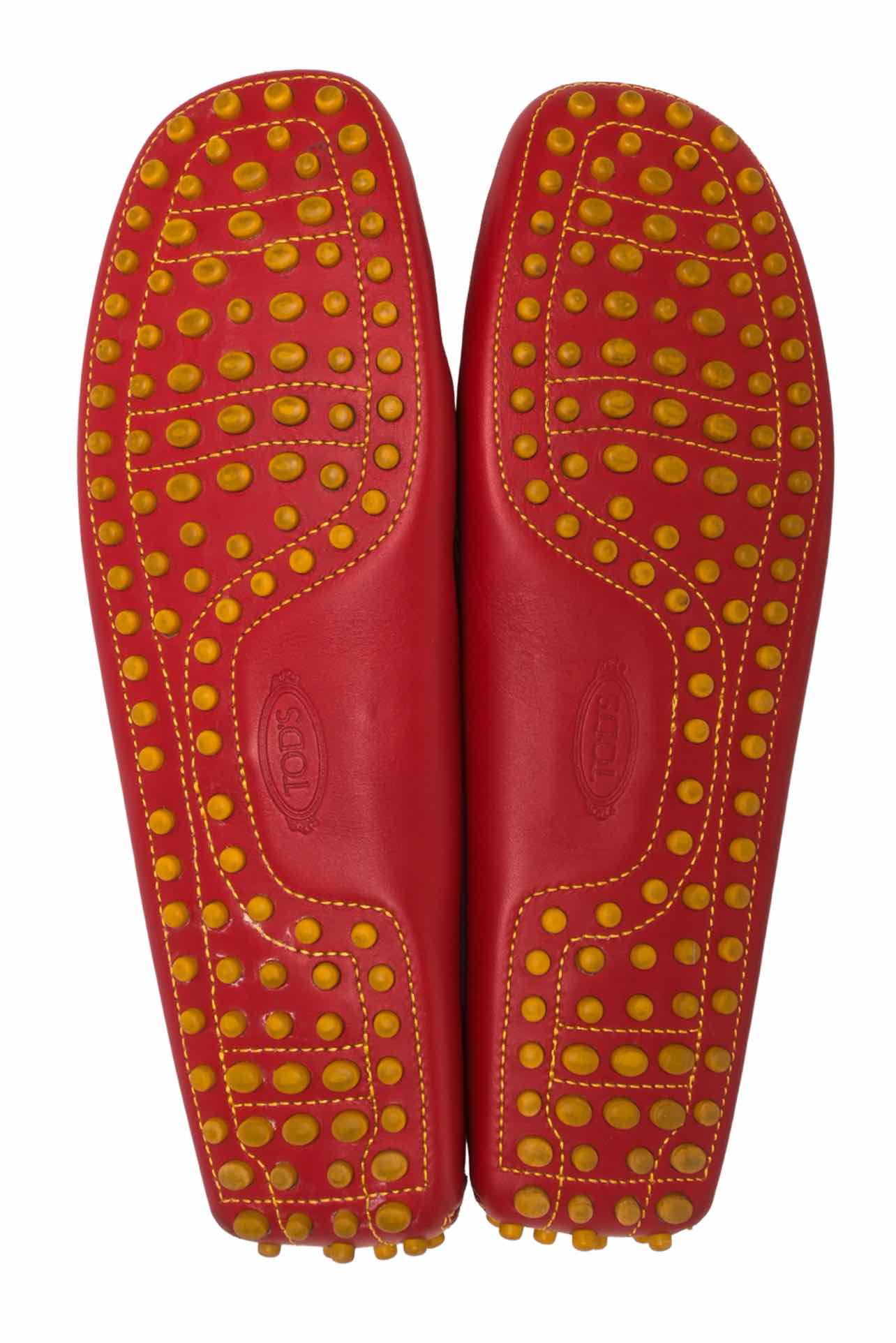 Tod's x Ferrari Size 38.5 Leather Gommino Driving Loafers - Image 6