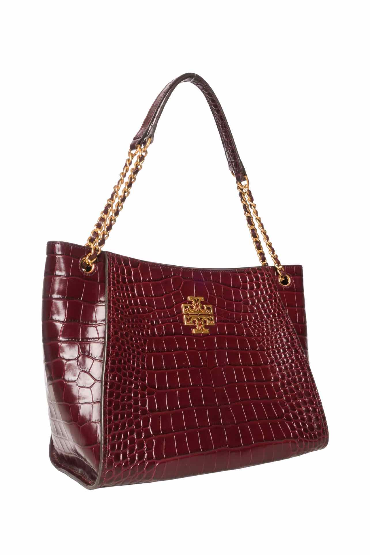 Tory Burch Britten Croc Embossed Leather Tote - Image 2