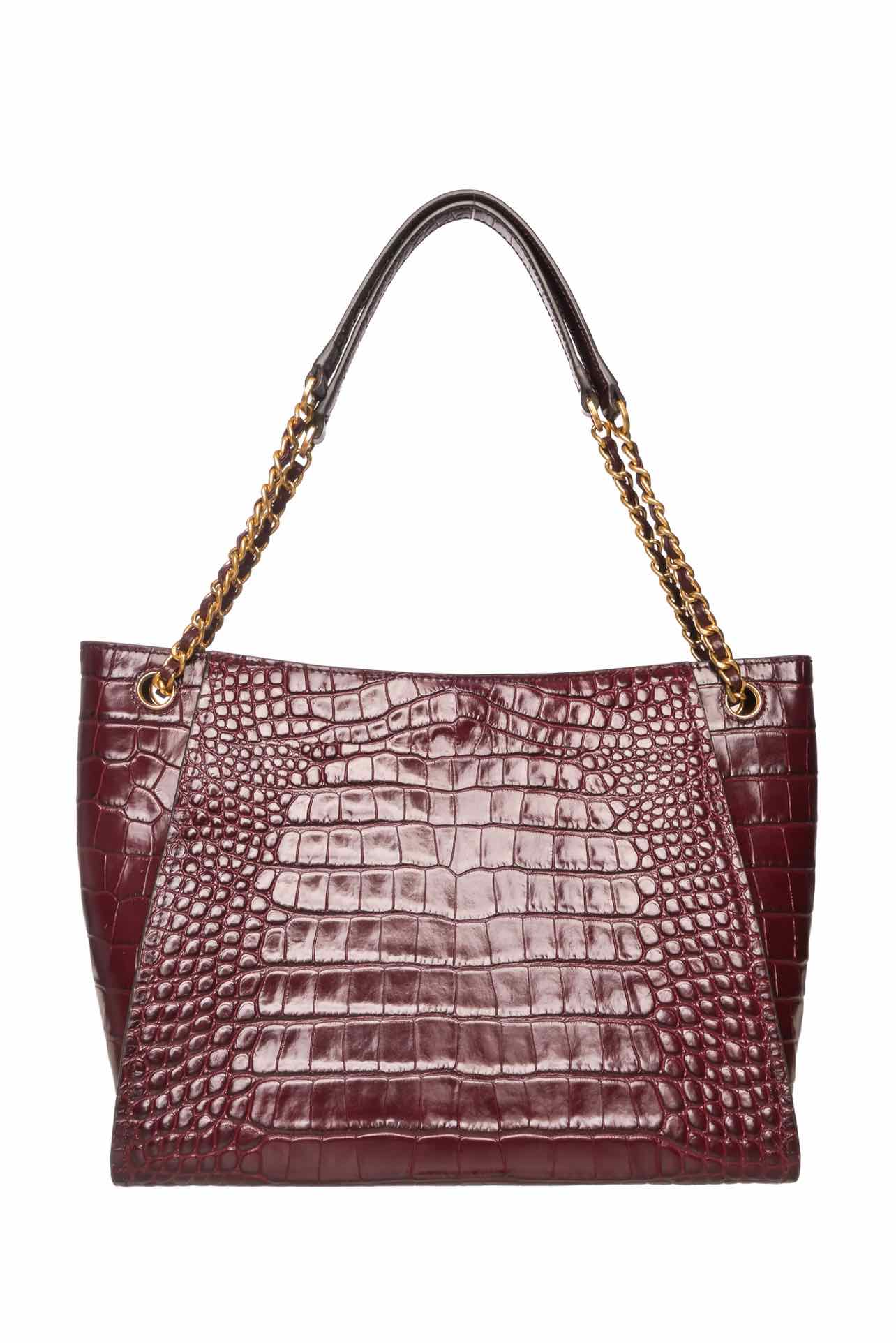 Tory Burch Britten Croc Embossed Leather Tote - Image 4