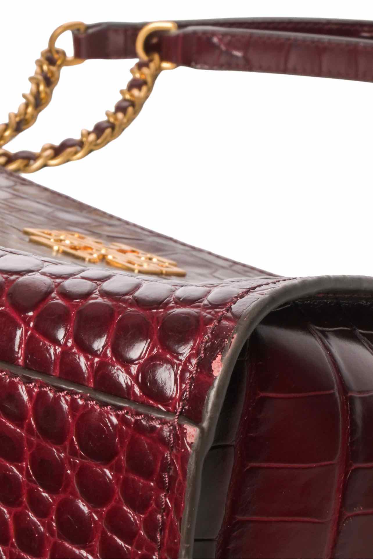 Tory Burch Britten Croc Embossed Leather Tote - Image 6
