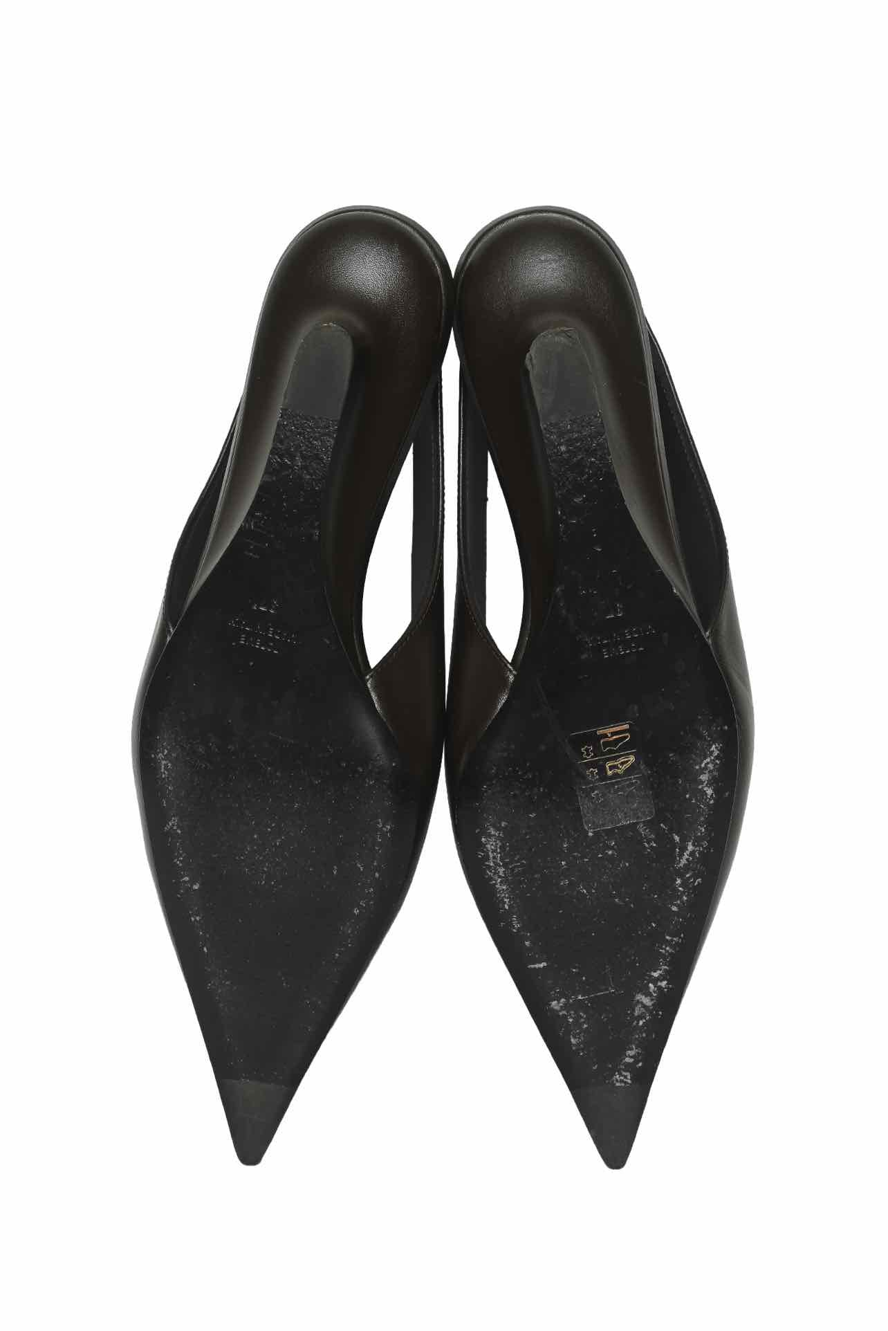 Toteme Size 37 Wedge-Heel Leather Slingbacks - Image 7