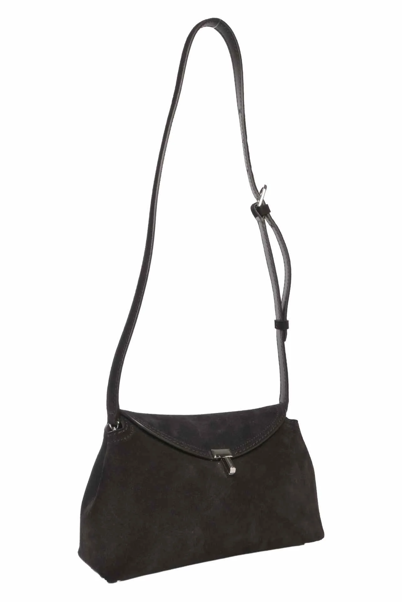 Toteme T-Lock Suede Small Shoulder Bag - Image 6