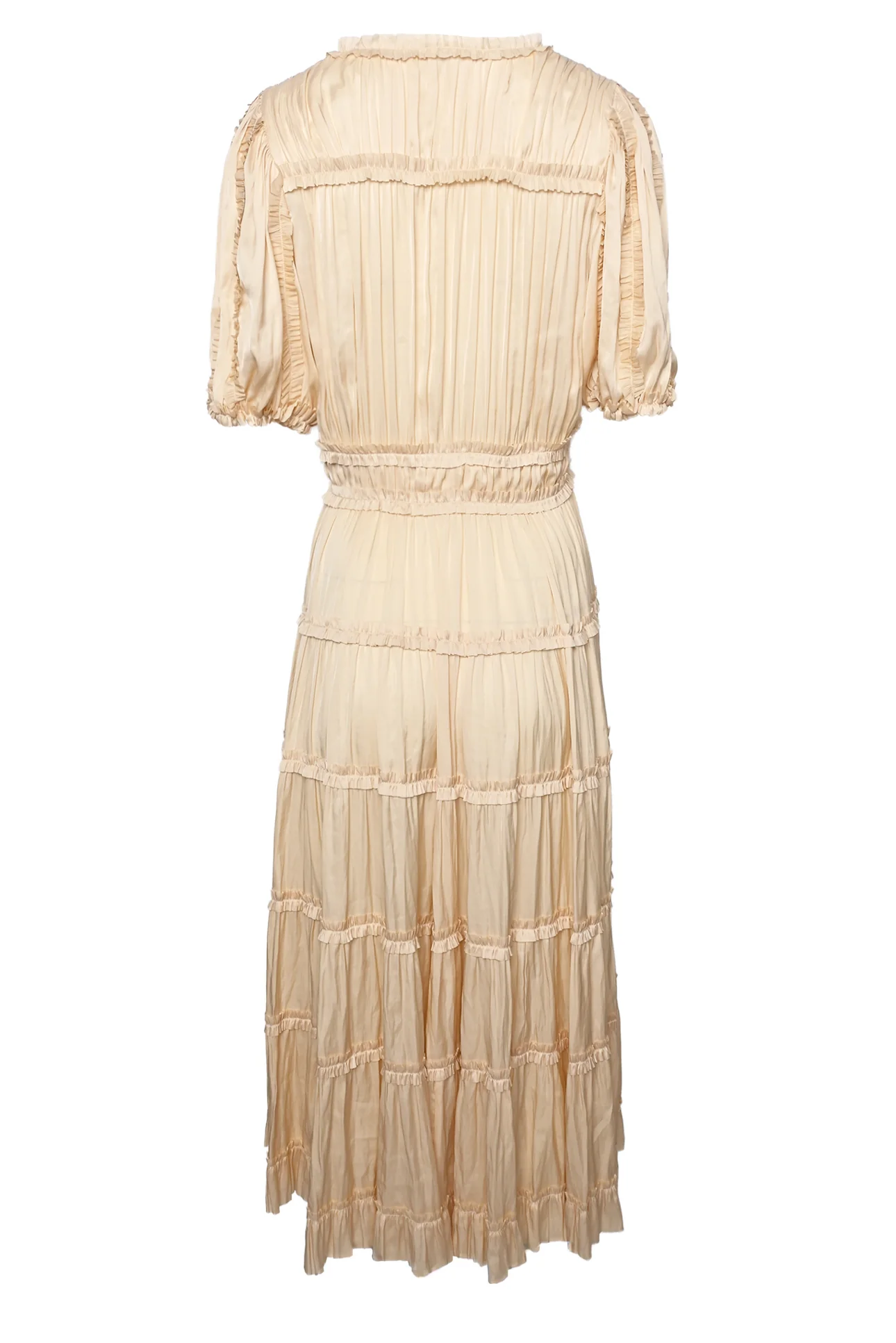 Ulla Johnson Size 10 Olivia Pleated Tiered Dress - Image 2