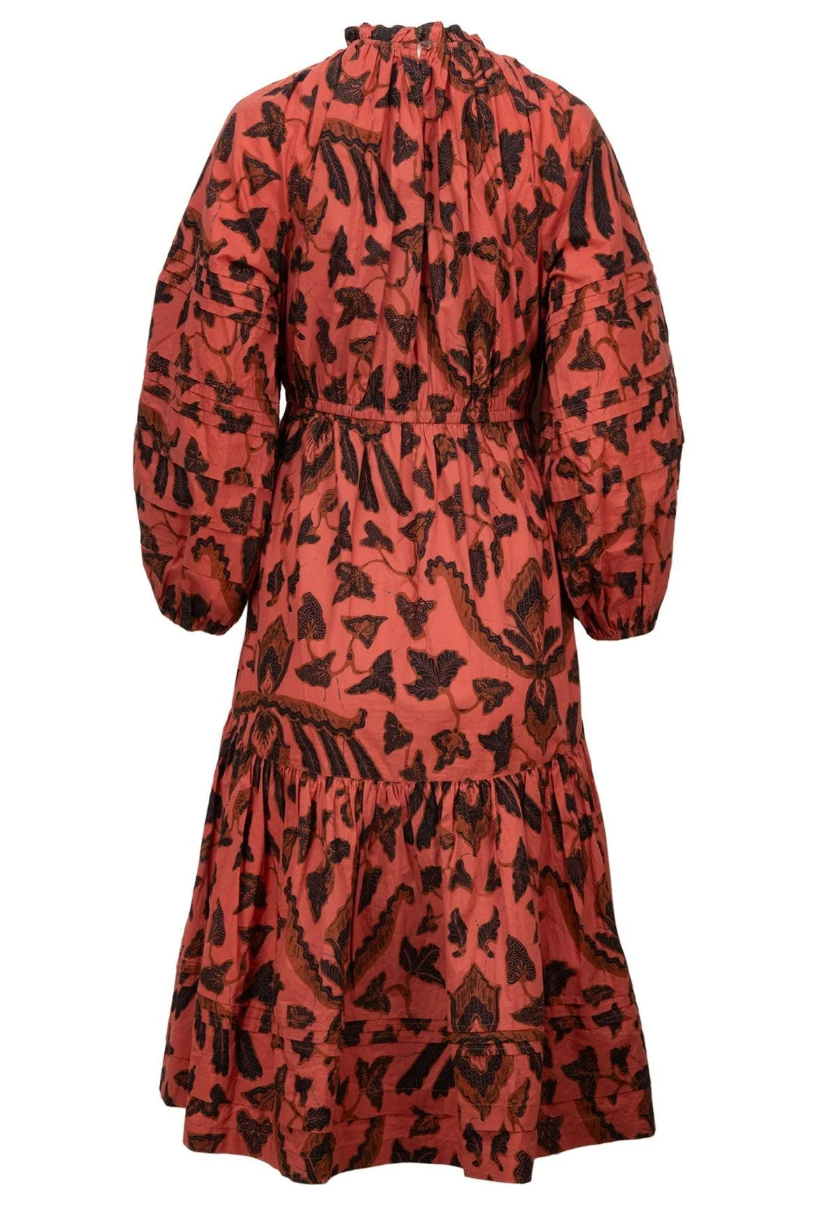 Ulla Johnson Size 2 Ambre Long Sleeve Poplin Midi Dress - Image 2