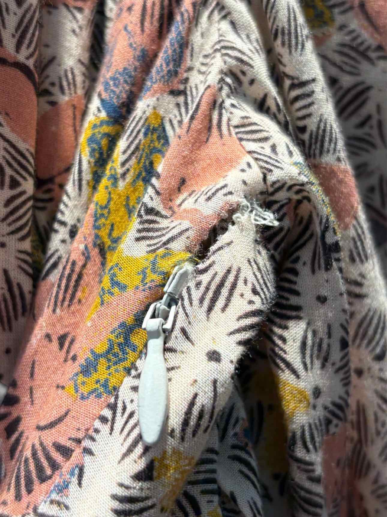 Ulla Johnson Size 6 Floral Ruffle Cotton Blend Dress - Image 4