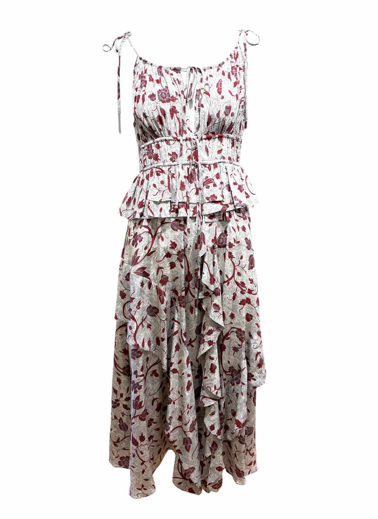 Ulla Johnson Size 6 Floral Silk Dress