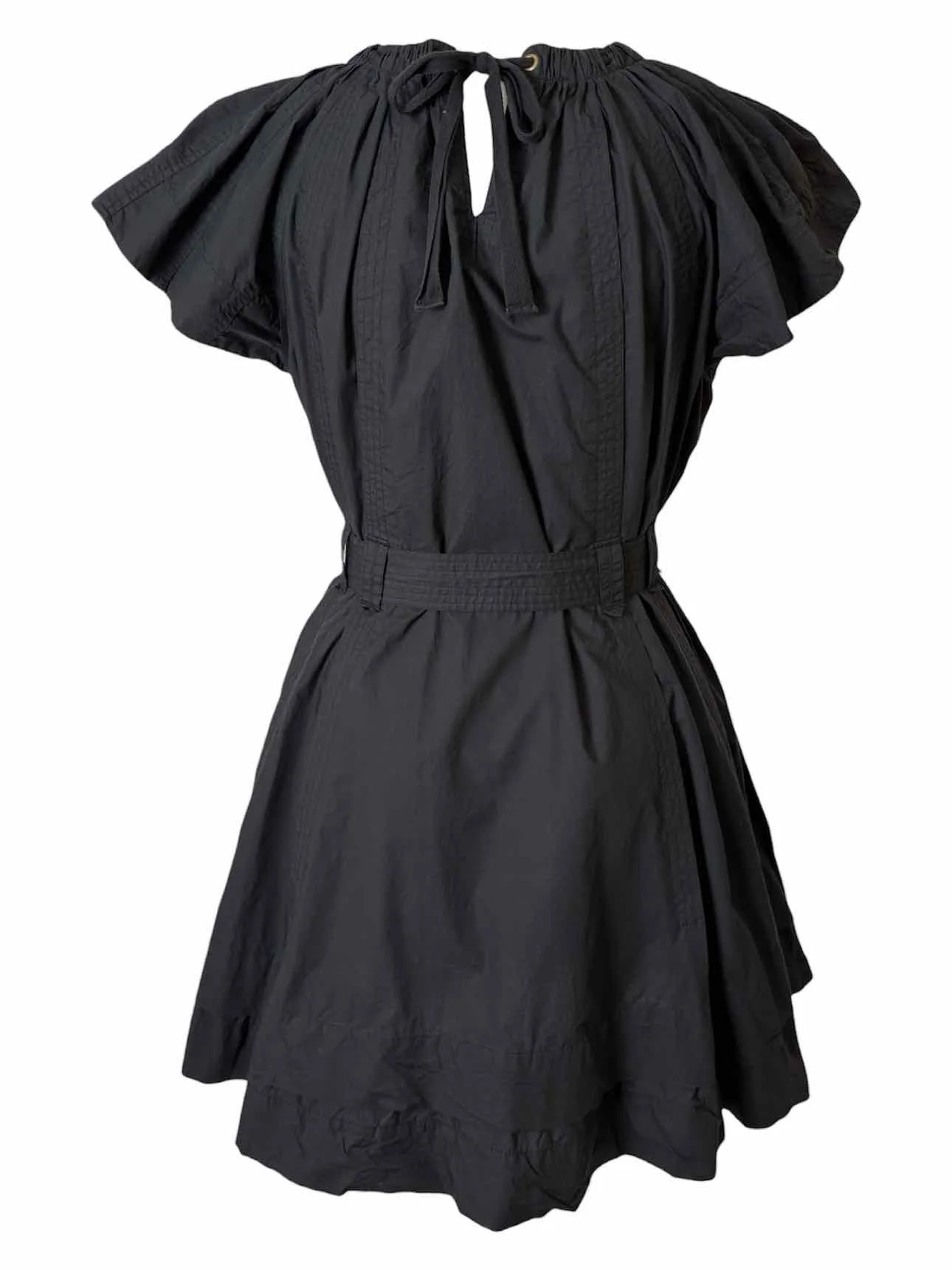 Ulla Johnson Size 6 Gathered Cotton Halter Dress - Image 2