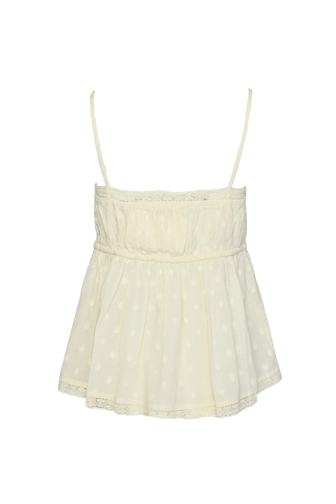 Ulla Johnson Size 6 Quinn Clipped Dot Cotton Tank Top - Image 2