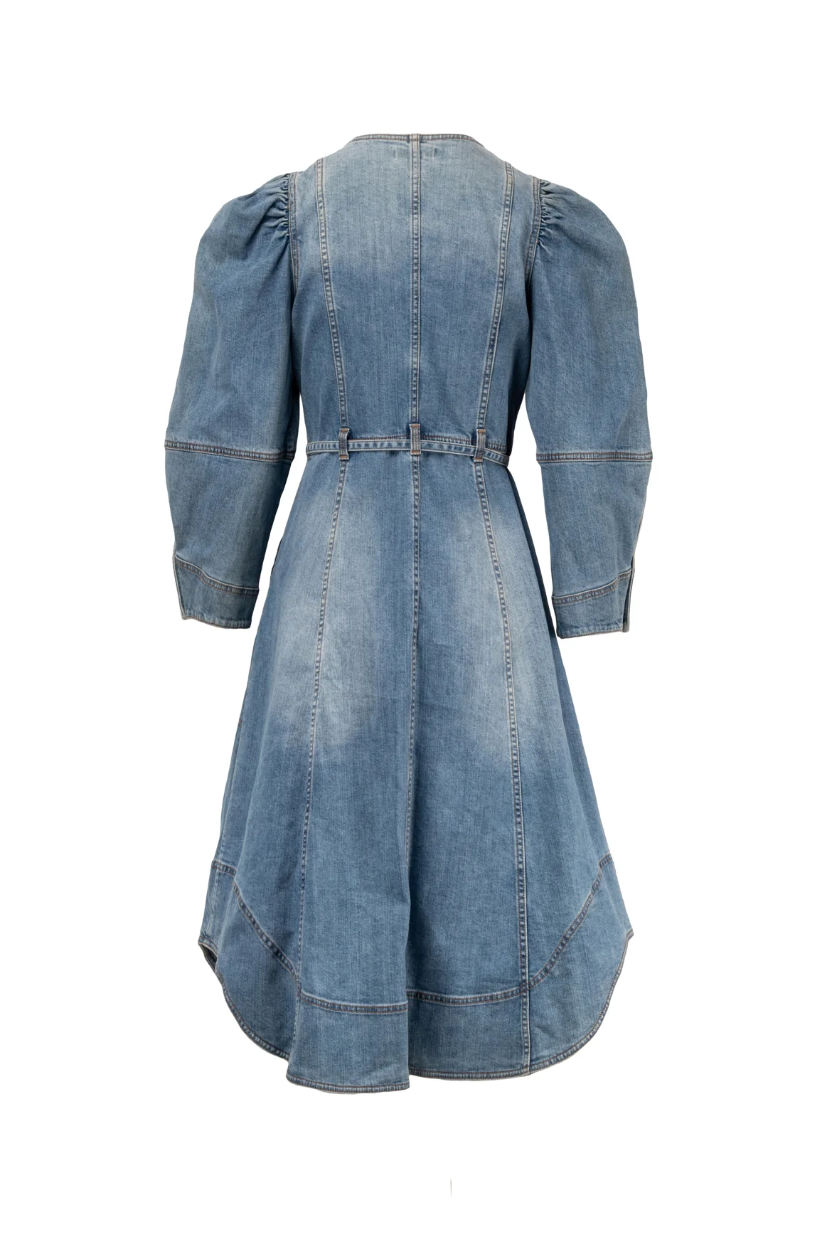Ulla Johnson Size 6 Starr Denim Midi Dress - Image 2