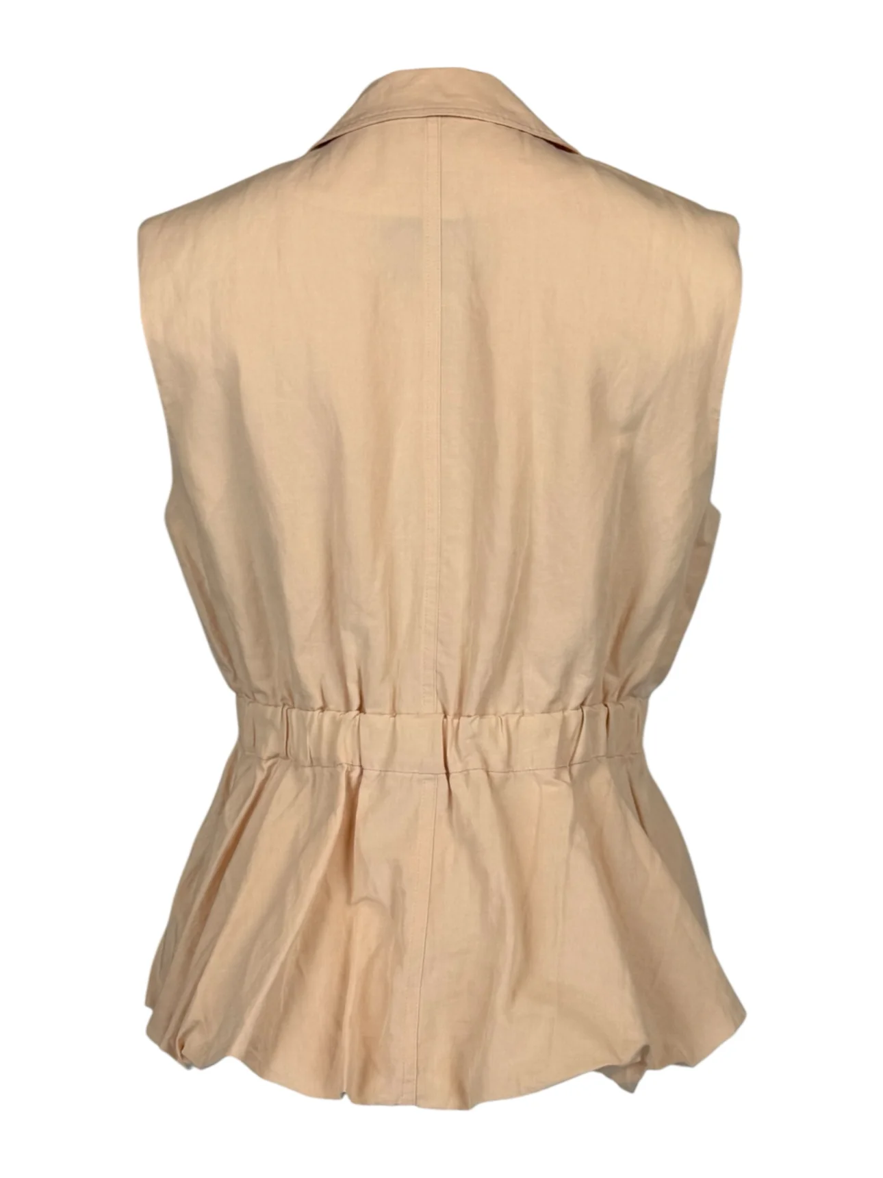 Ulla Johnson Size M Collared Cotton-blend Vest - Image 2