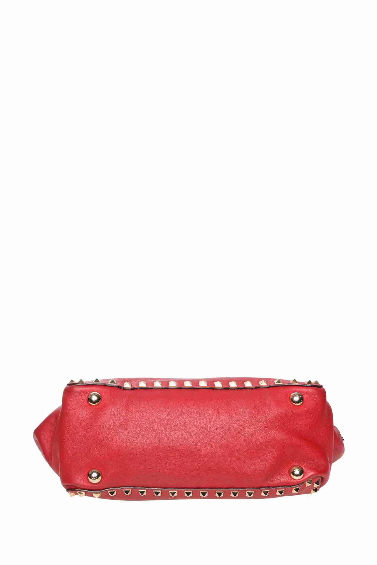 Valentino Calfskin Leather Rockstud Tote - Image 4