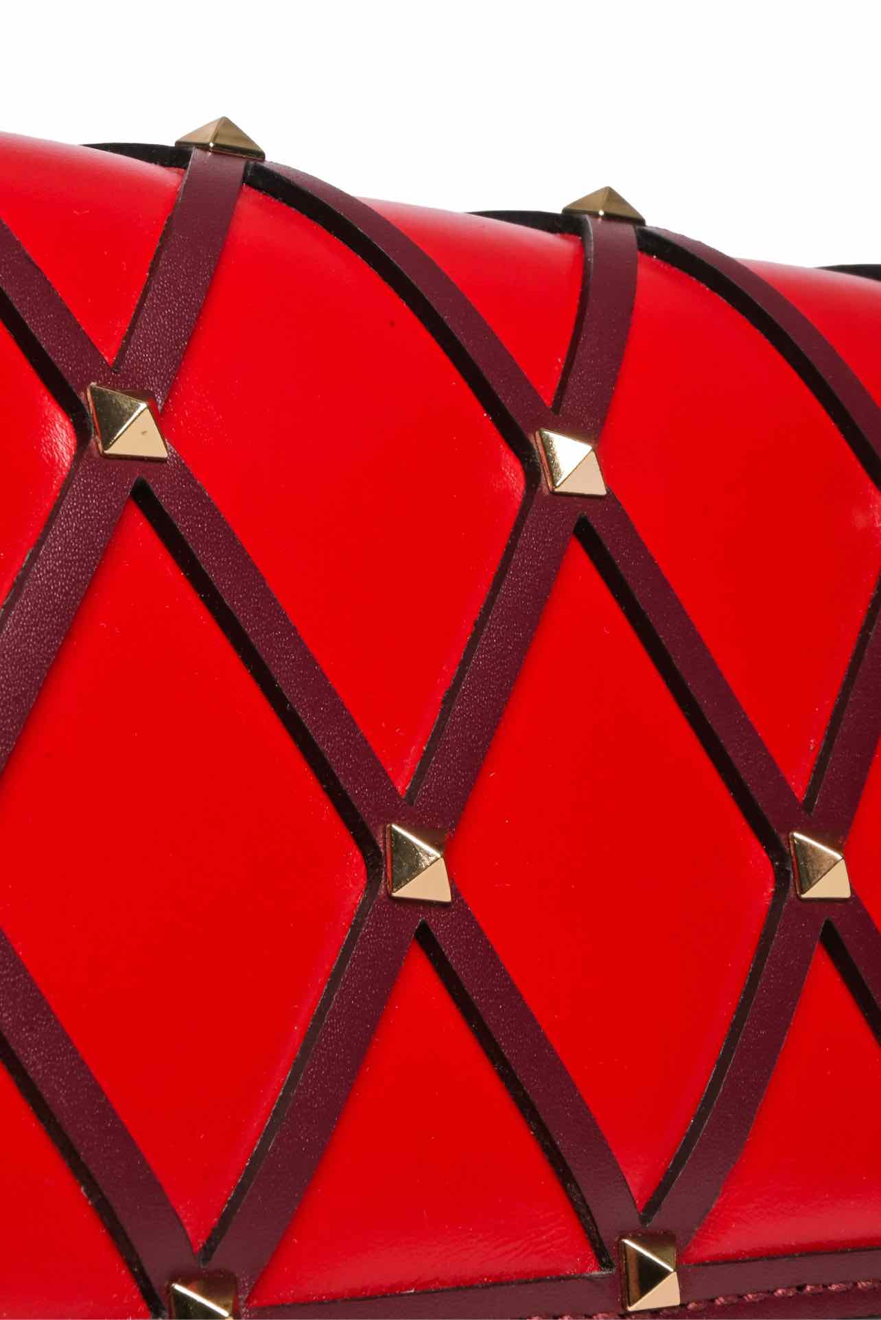 Valentino Leather Rockstud Beehive Wallet On Chain Crossbody - Image 3