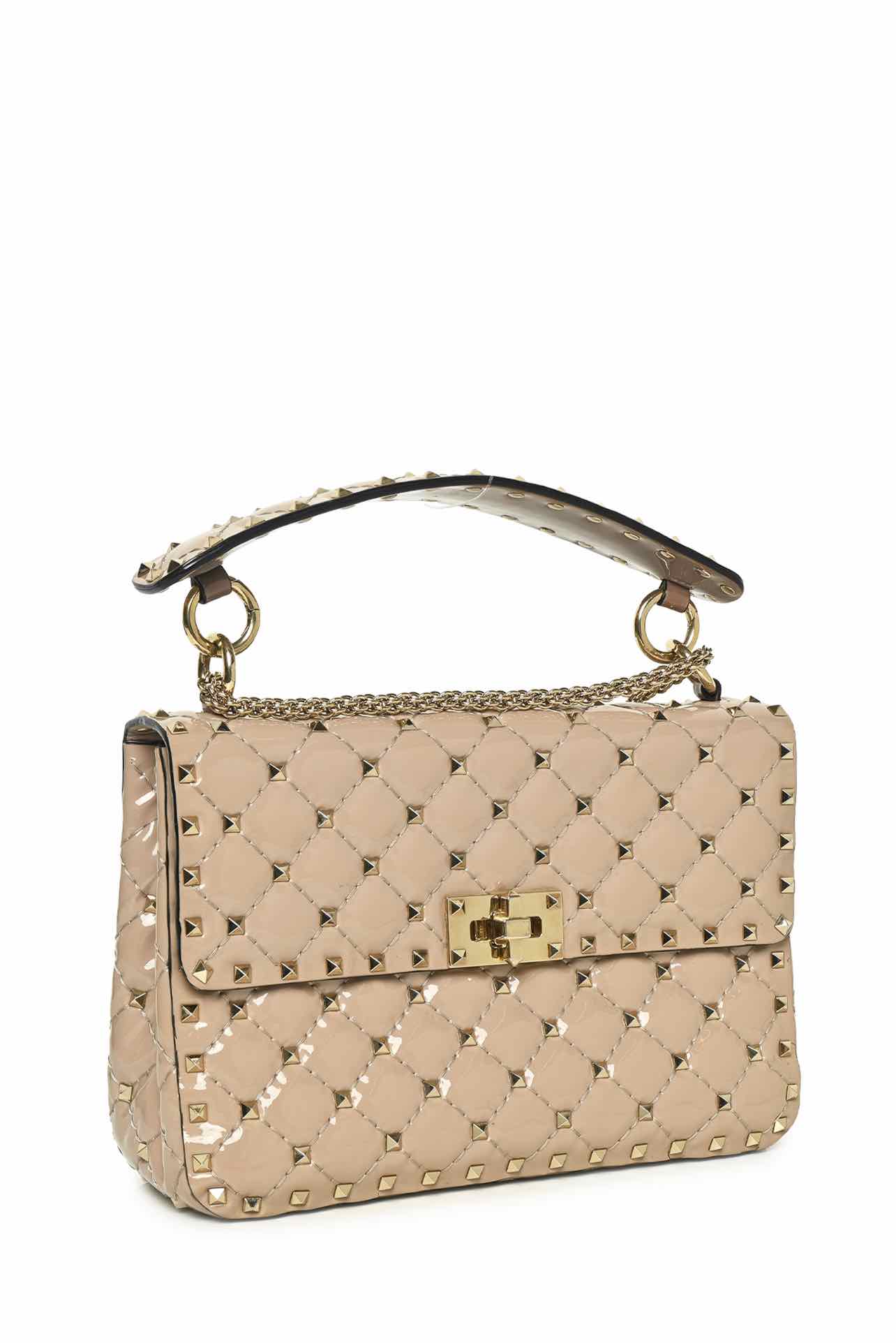 Valentino Medium Rockstud Spike Patent Leather Shoulder Bag - Image 2