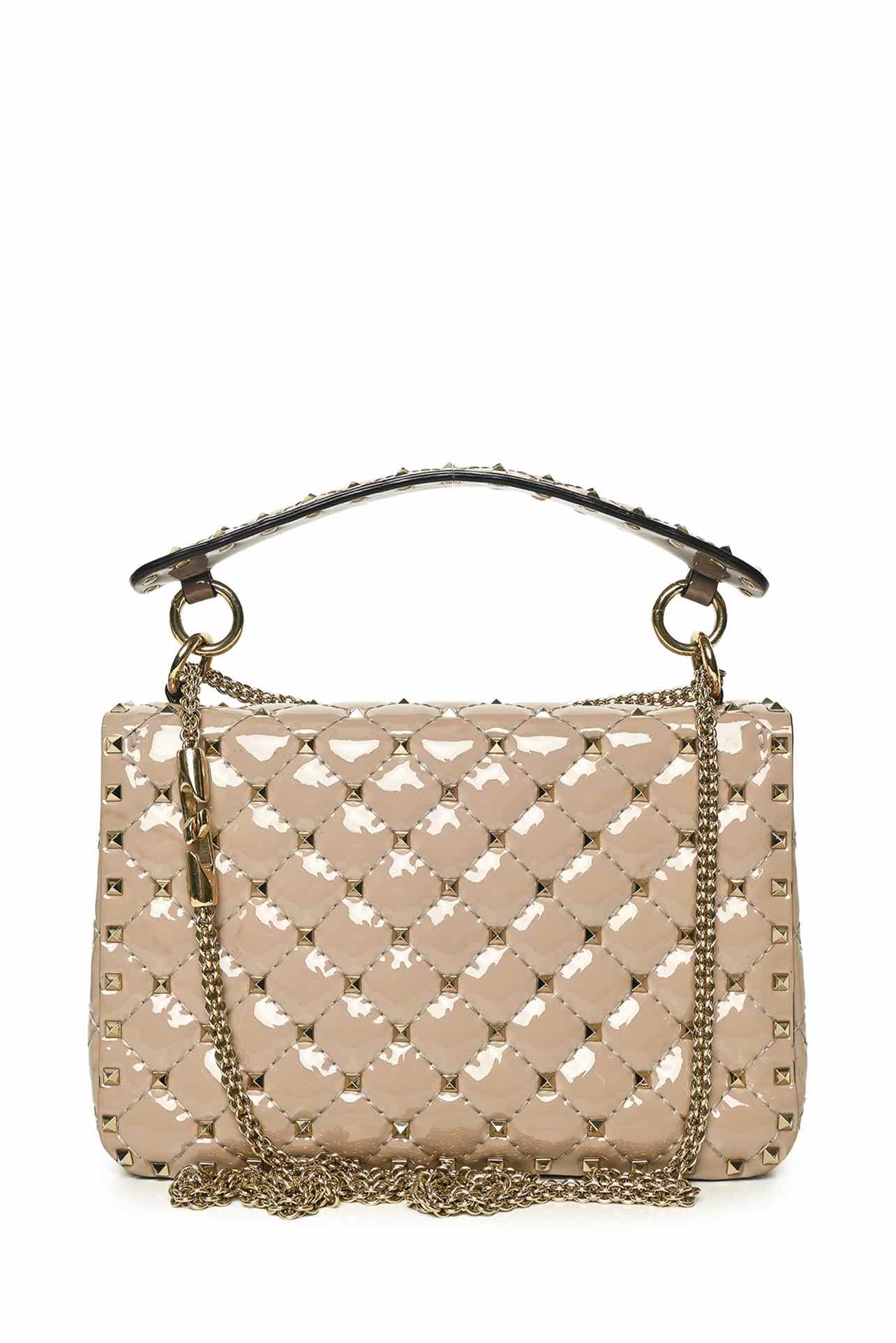Valentino Medium Rockstud Spike Patent Leather Shoulder Bag - Image 3