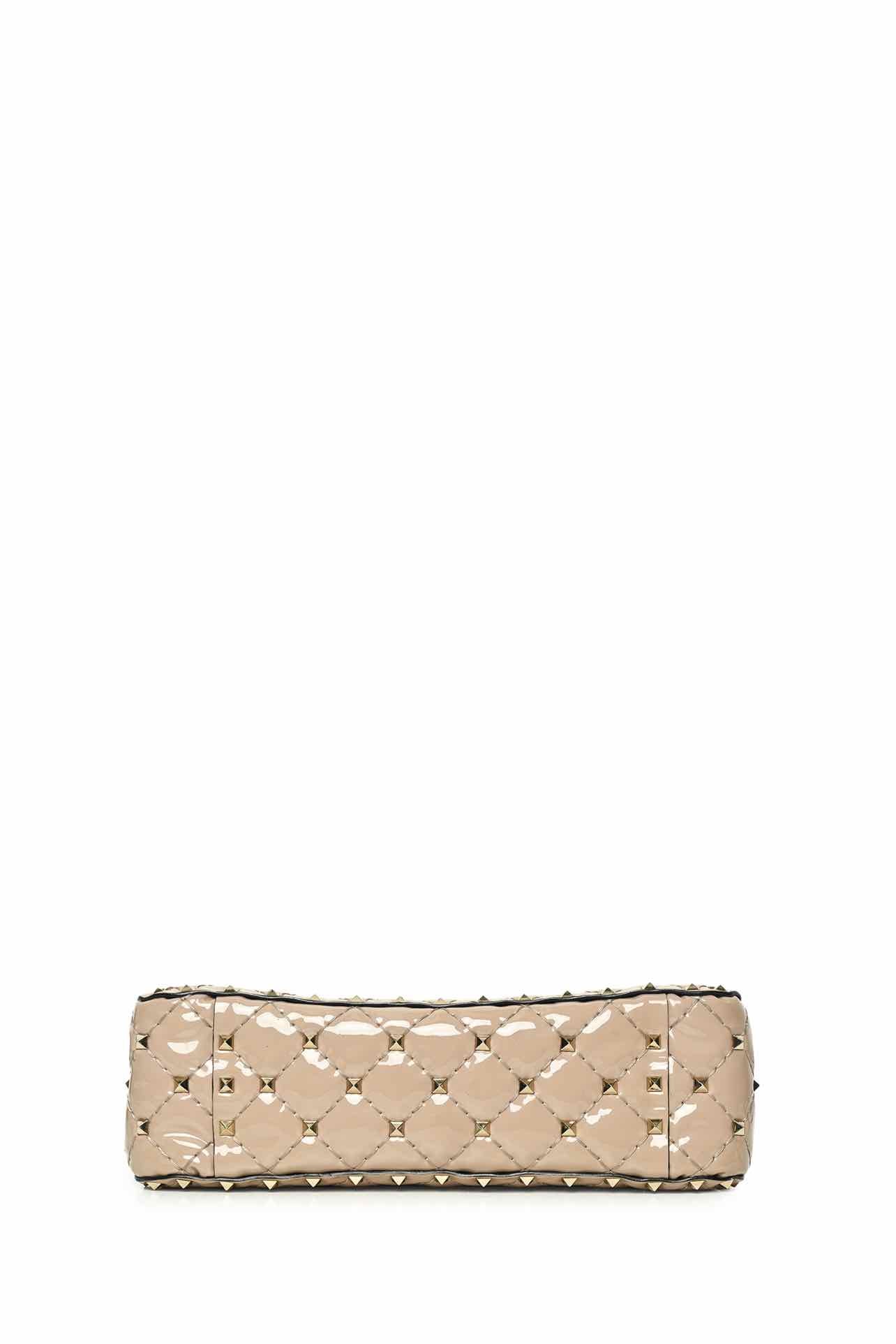 Valentino Medium Rockstud Spike Patent Leather Shoulder Bag - Image 4