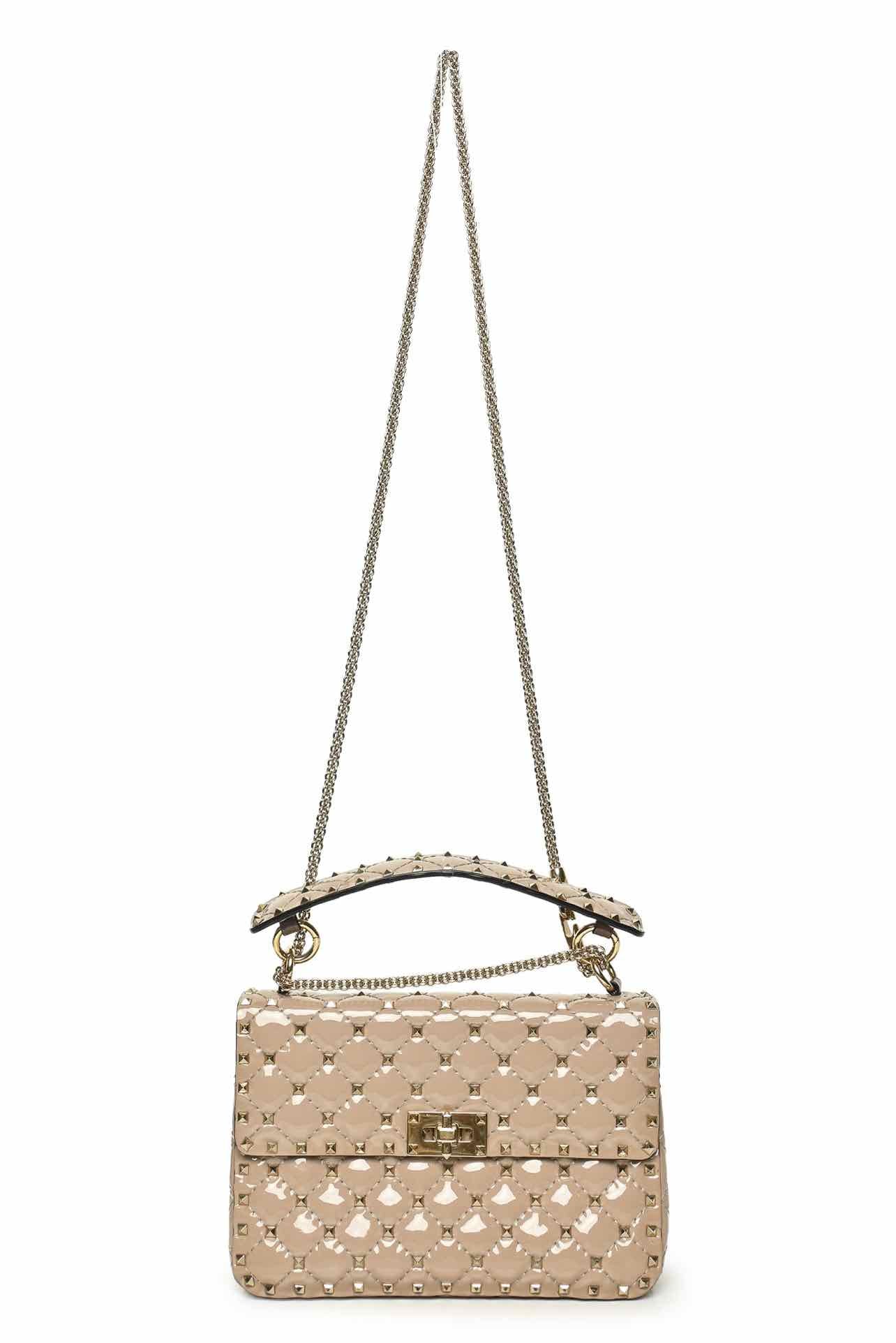 Valentino Medium Rockstud Spike Patent Leather Shoulder Bag - Image 5