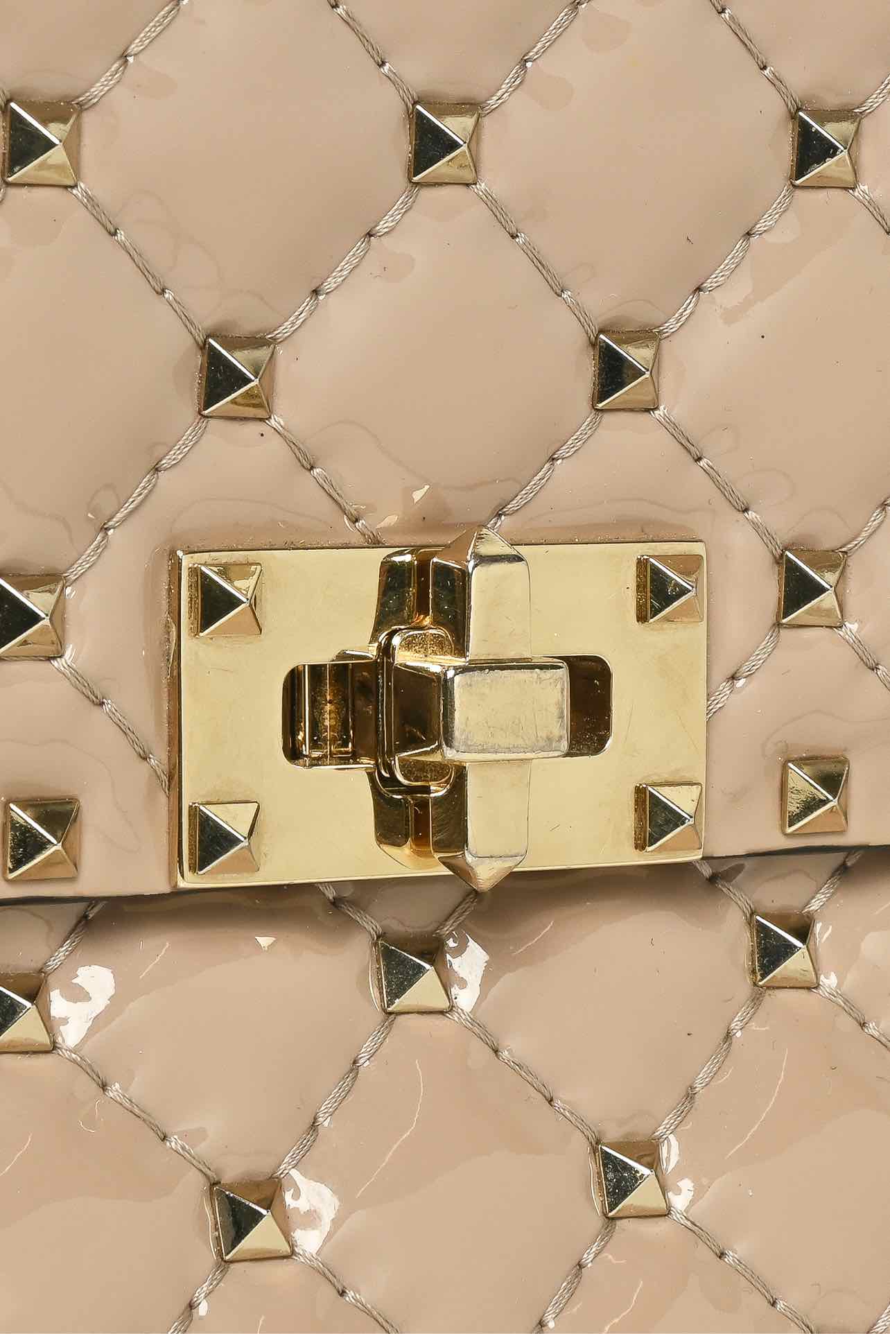 Valentino Medium Rockstud Spike Patent Leather Shoulder Bag - Image 6