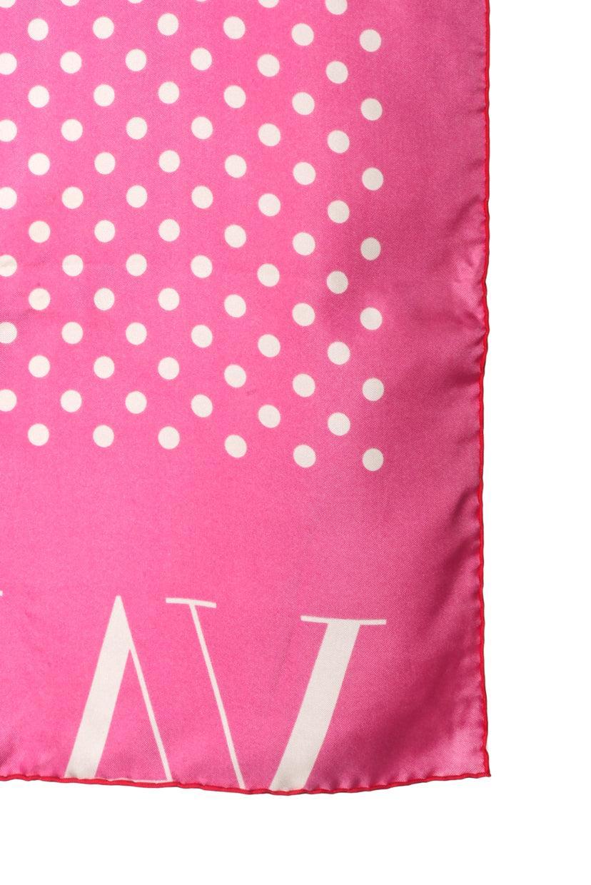 Valentino Silk Polka Dot Scarf - Image 4