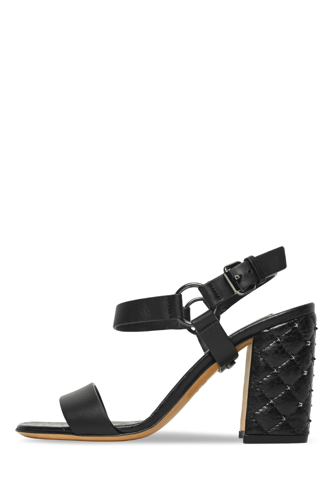 Valentino Size 35 Rockstud Spike Block Heel Sandals - Image 3