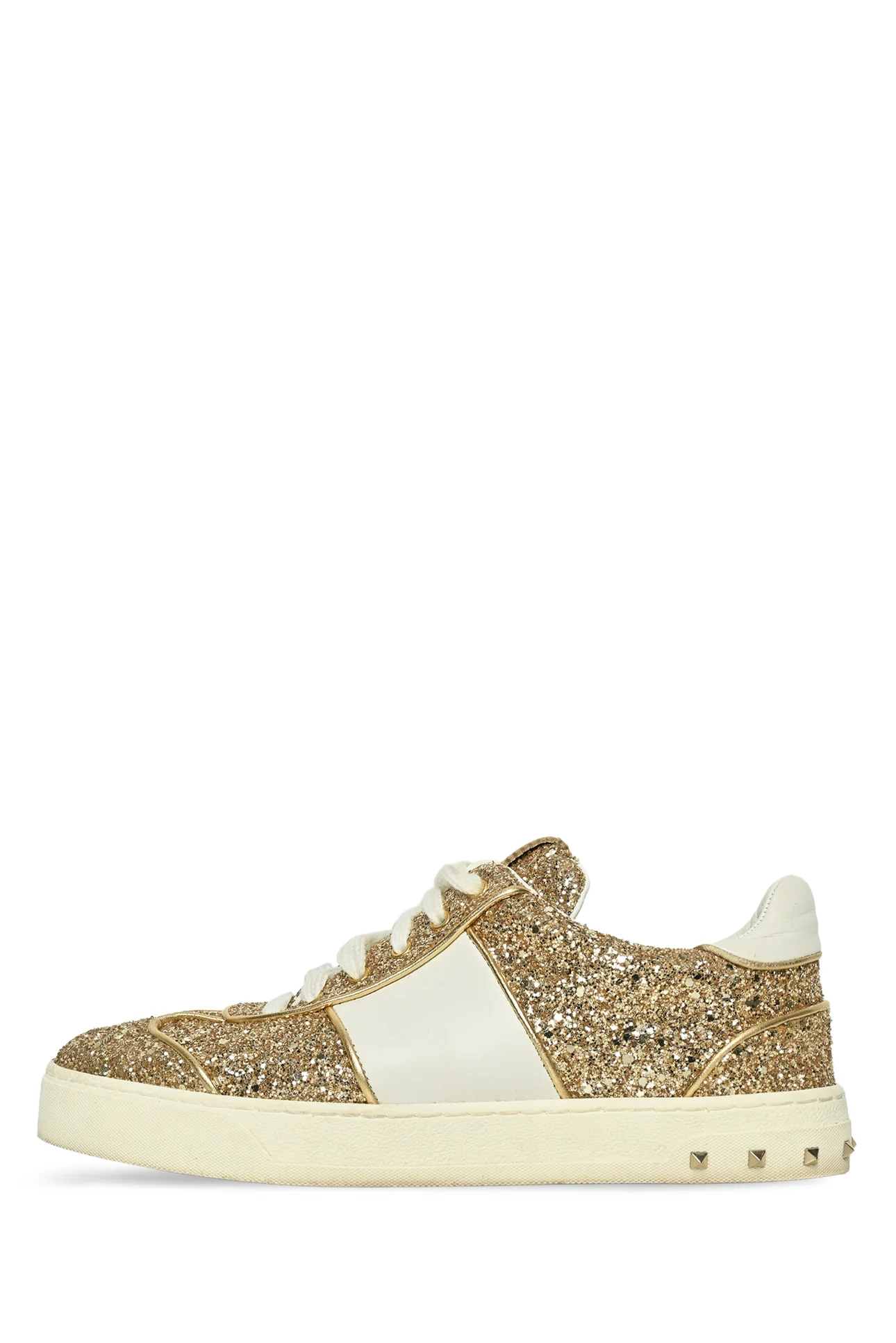 Valentino Size 36.5 Rockstud Glitter Sneakers - Image 3