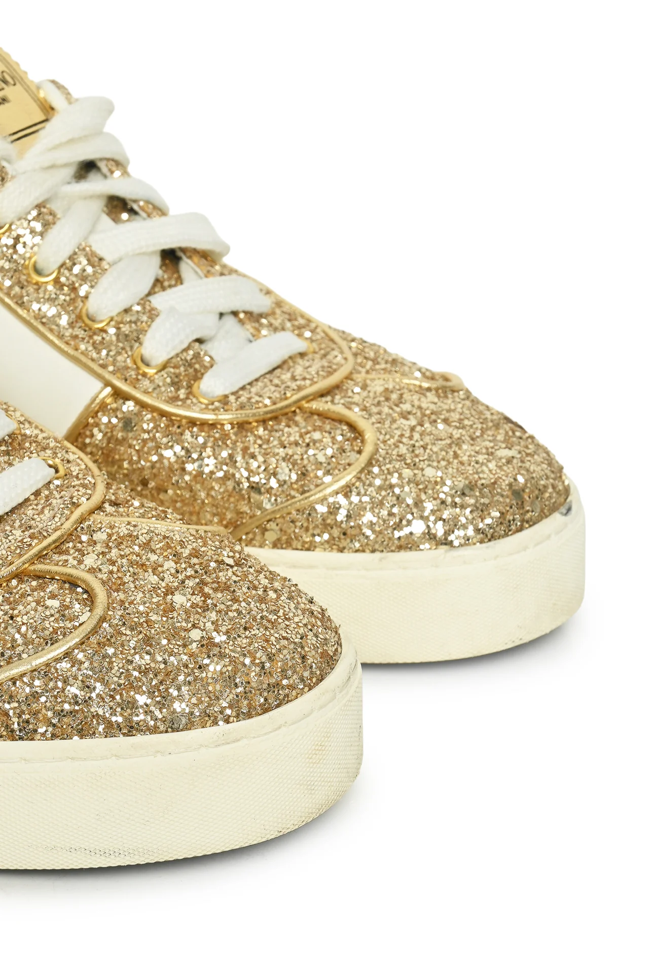 Valentino Size 36.5 Rockstud Glitter Sneakers - Image 5