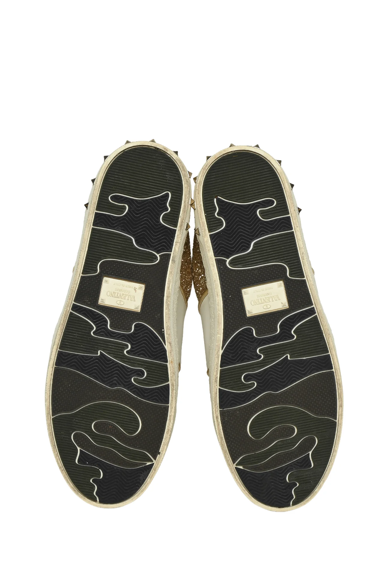 Valentino Size 36.5 Rockstud Glitter Sneakers - Image 7