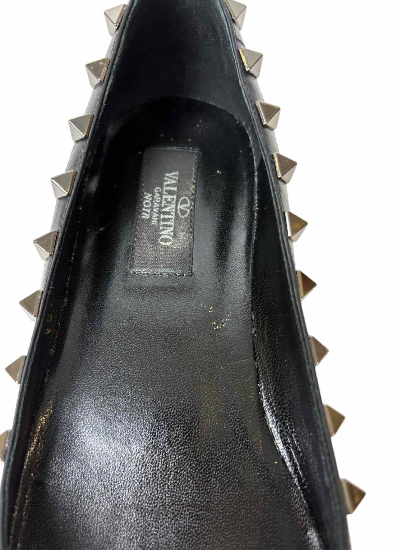 Valentino Size 37.5 Rockstud Leather Flats - Image 7