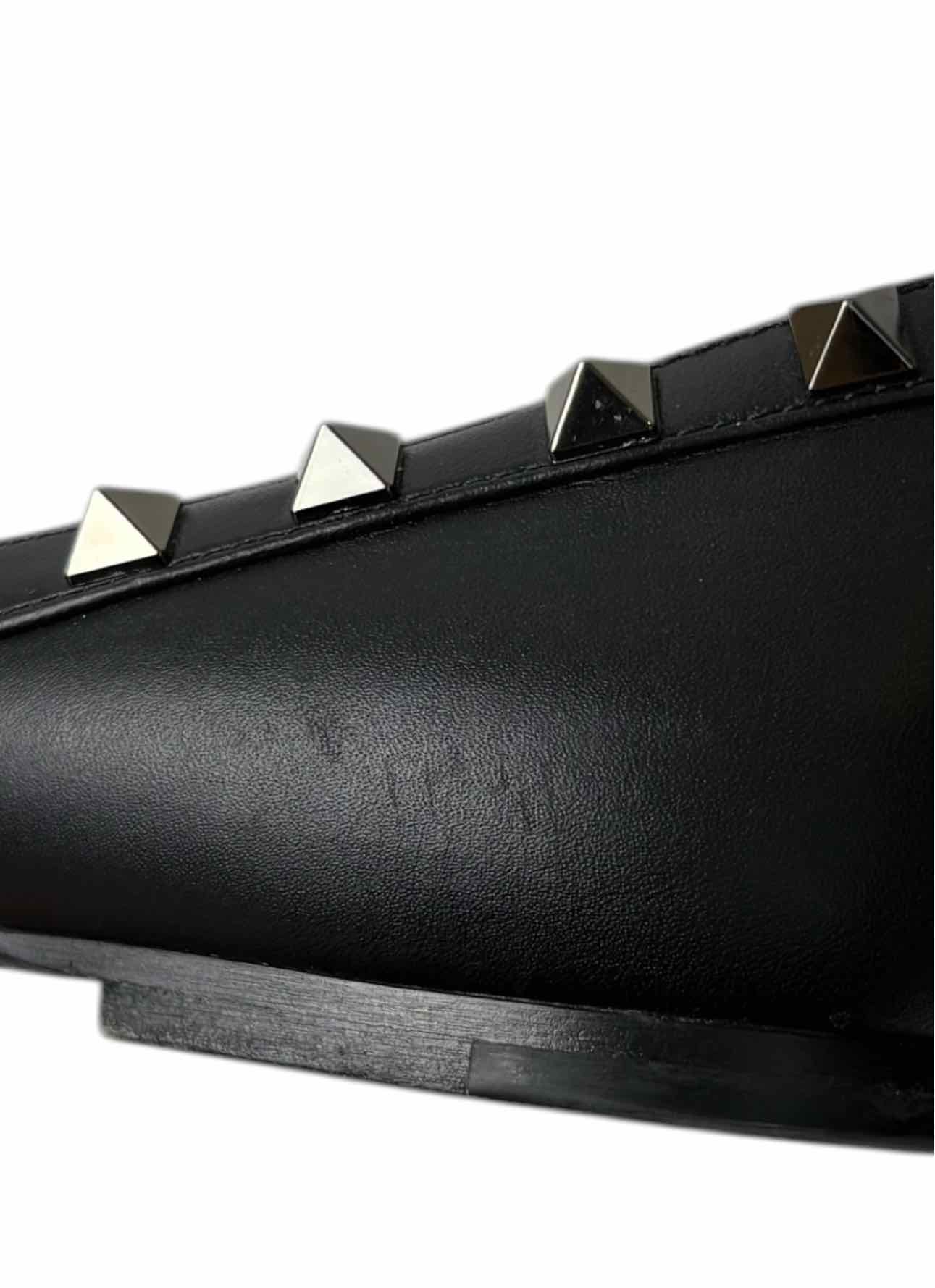 Valentino Size 37.5 Rockstud Leather Flats - Image 9