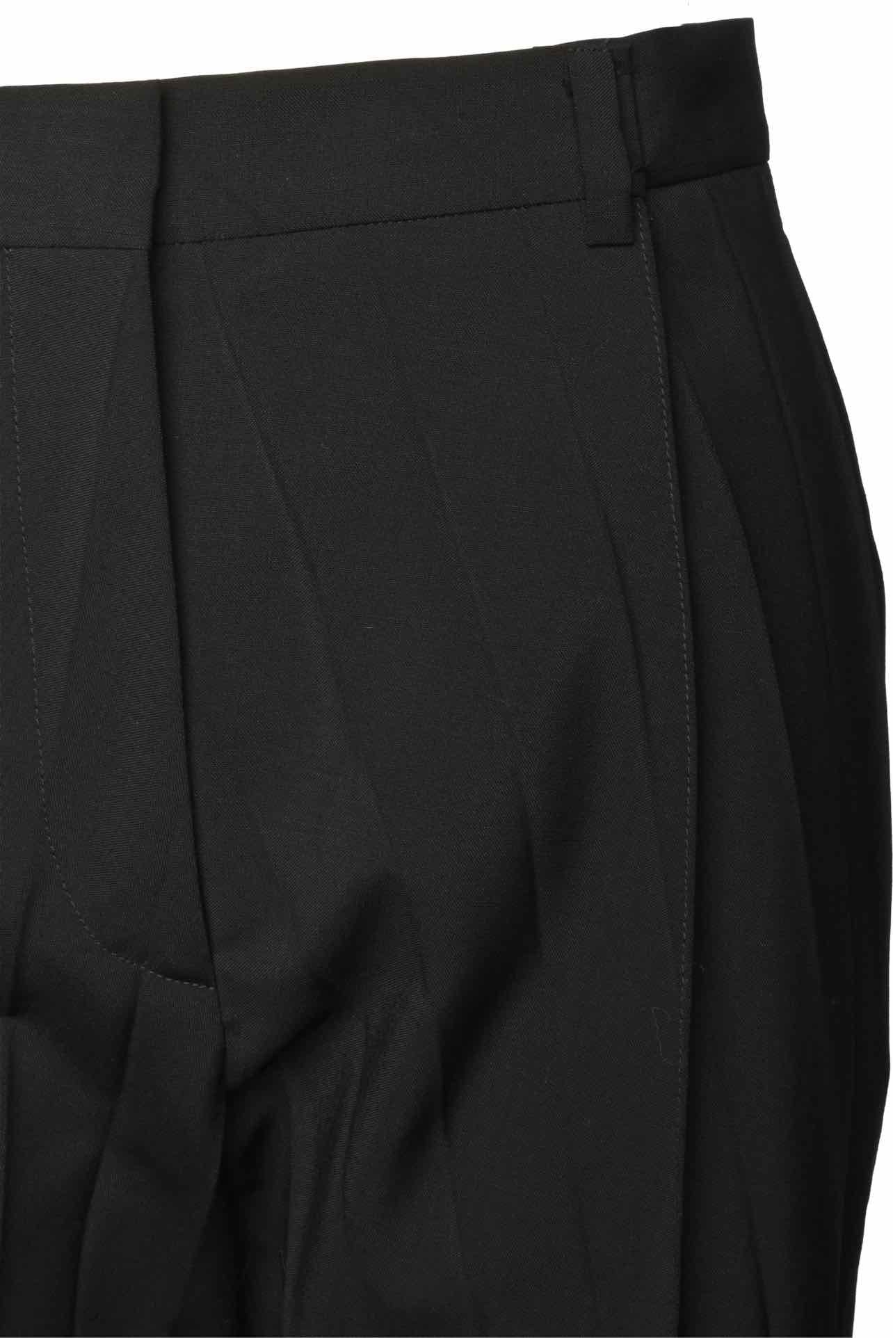 Valentino Size 38 Wool & Mohair Blend Pleated Tapered Pants - Image 3