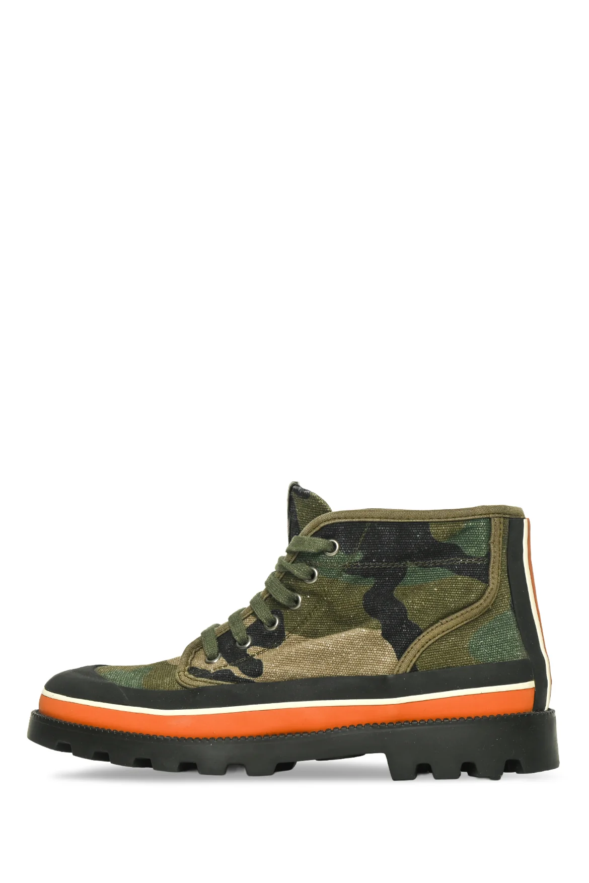 Valentino Size 39 Camo Canvas High Top Sneakers - Image 3
