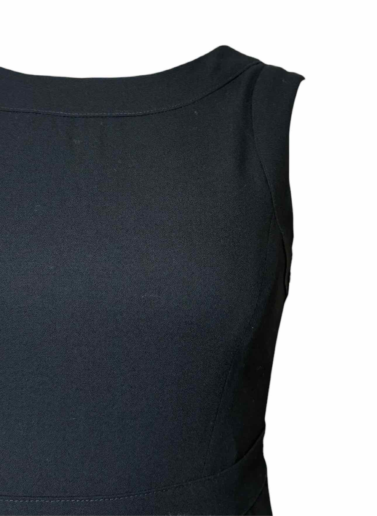 Valentino Size 40 Black Wool Sleeveless Dress - Image 3