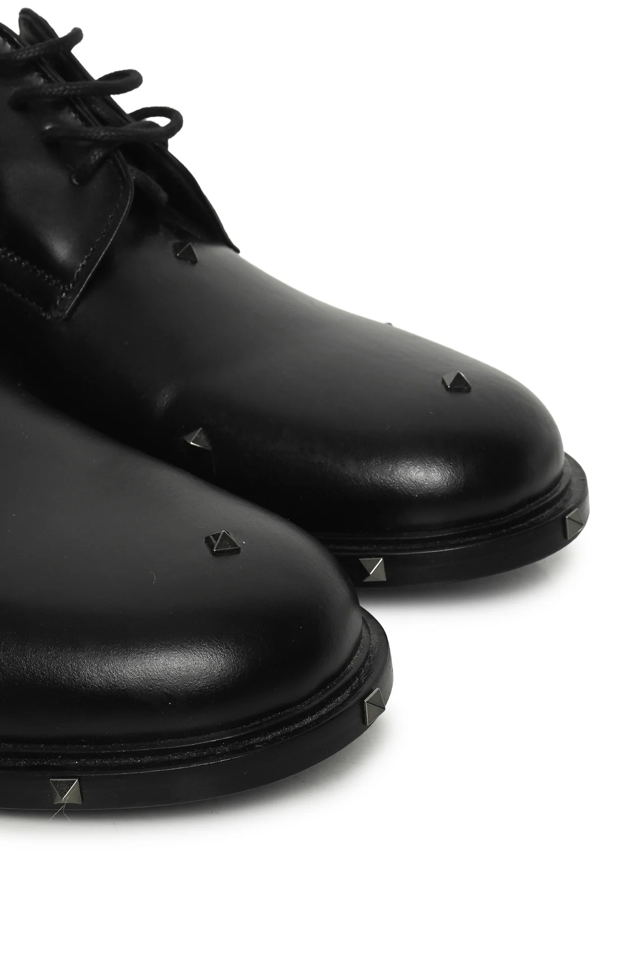 Valentino Size 40 Men's Aristopunk Micro Stud Derby Shoes - Image 5