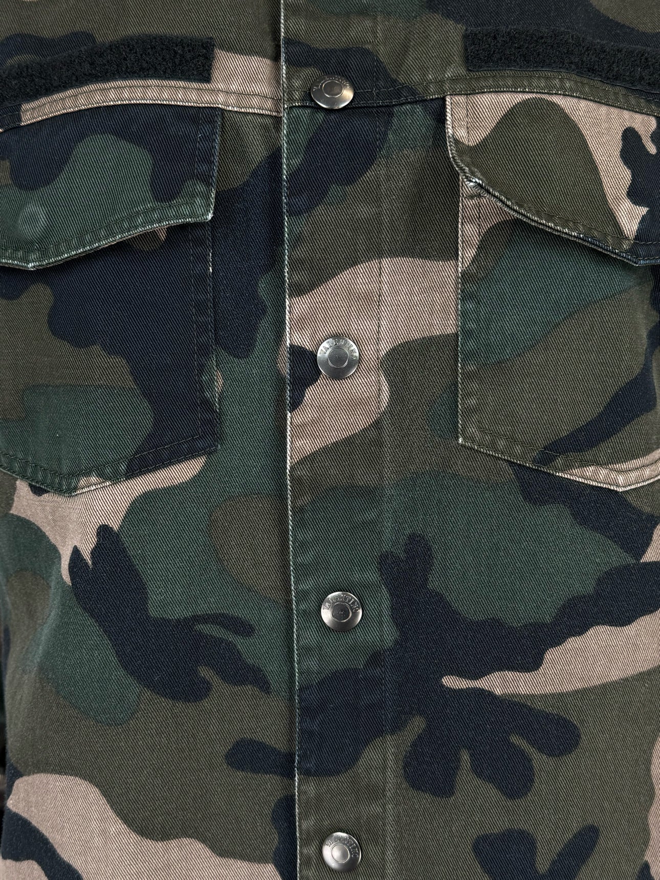 Valentino Size 40 Men's Camoflage Military Shirt Long Sleeve - Image 3