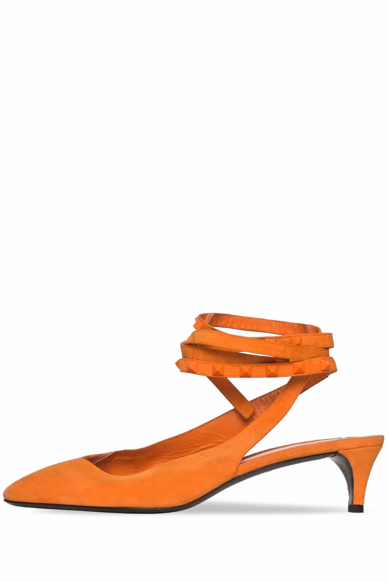 Valentino Size 41 Suede Rockstud Slingback Pumps - Image 3