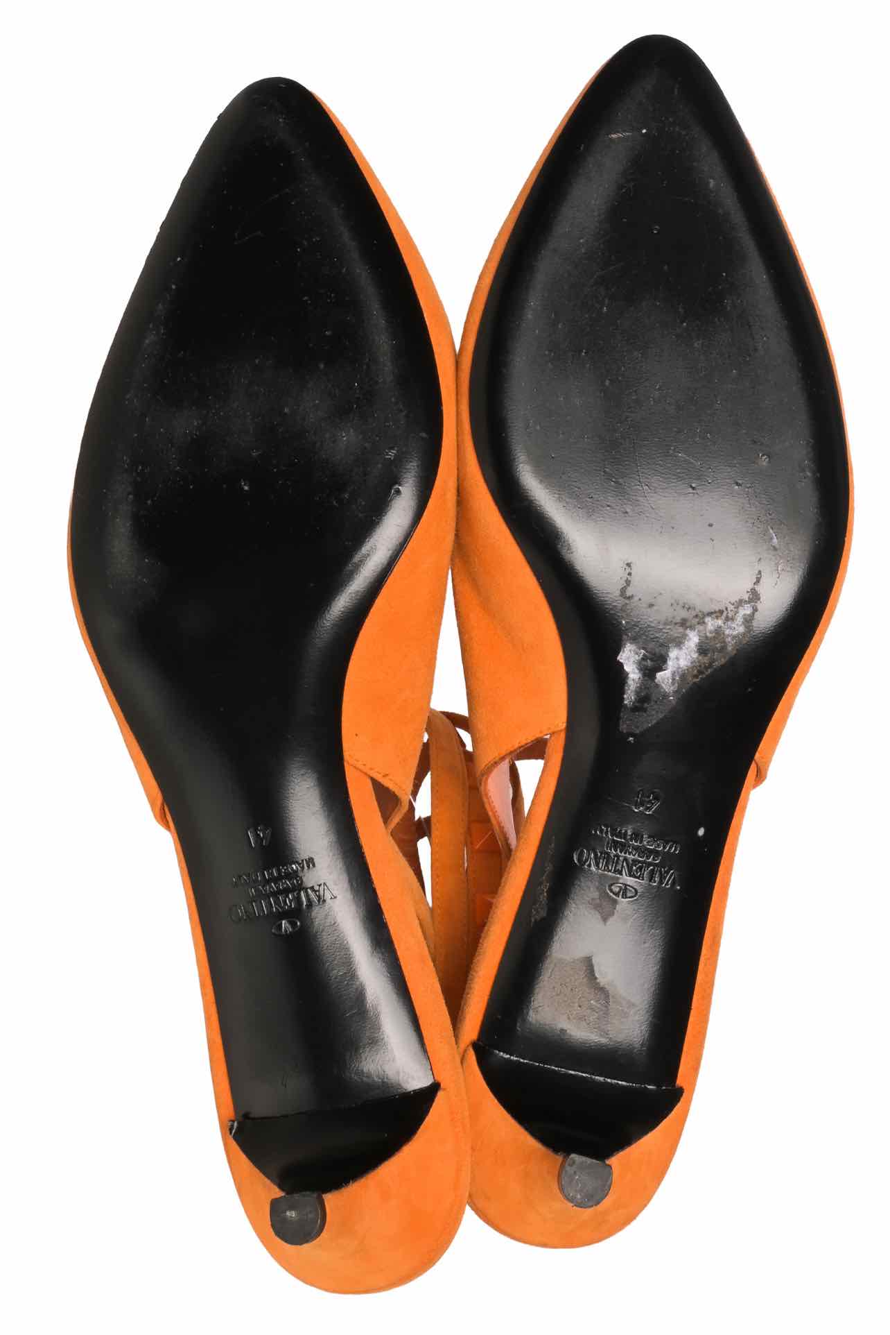 Valentino Size 41 Suede Rockstud Slingback Pumps - Image 5
