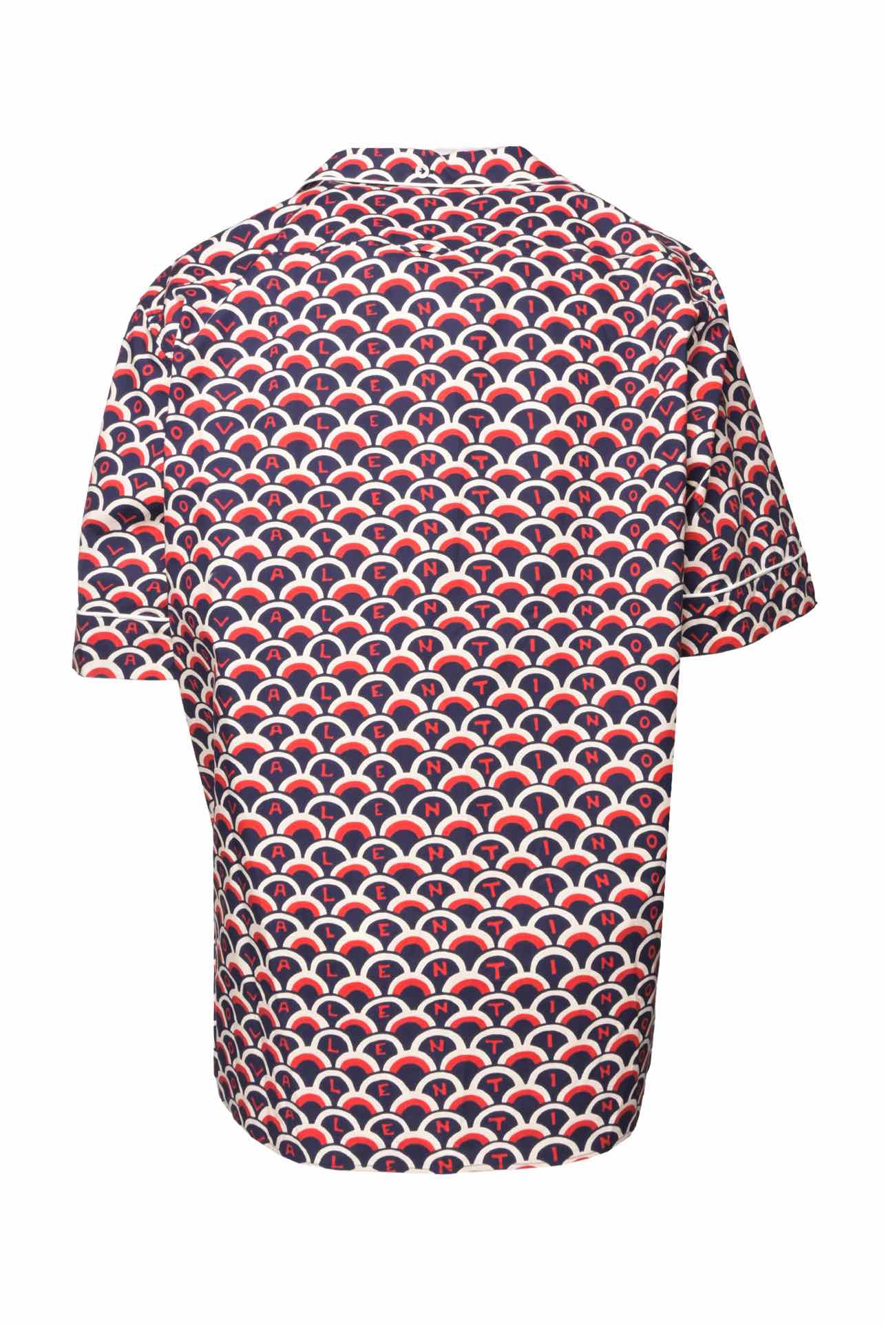 Valentino Size 42 Men's Scale Print Bowling Shirt Short Sleeve - Image 2