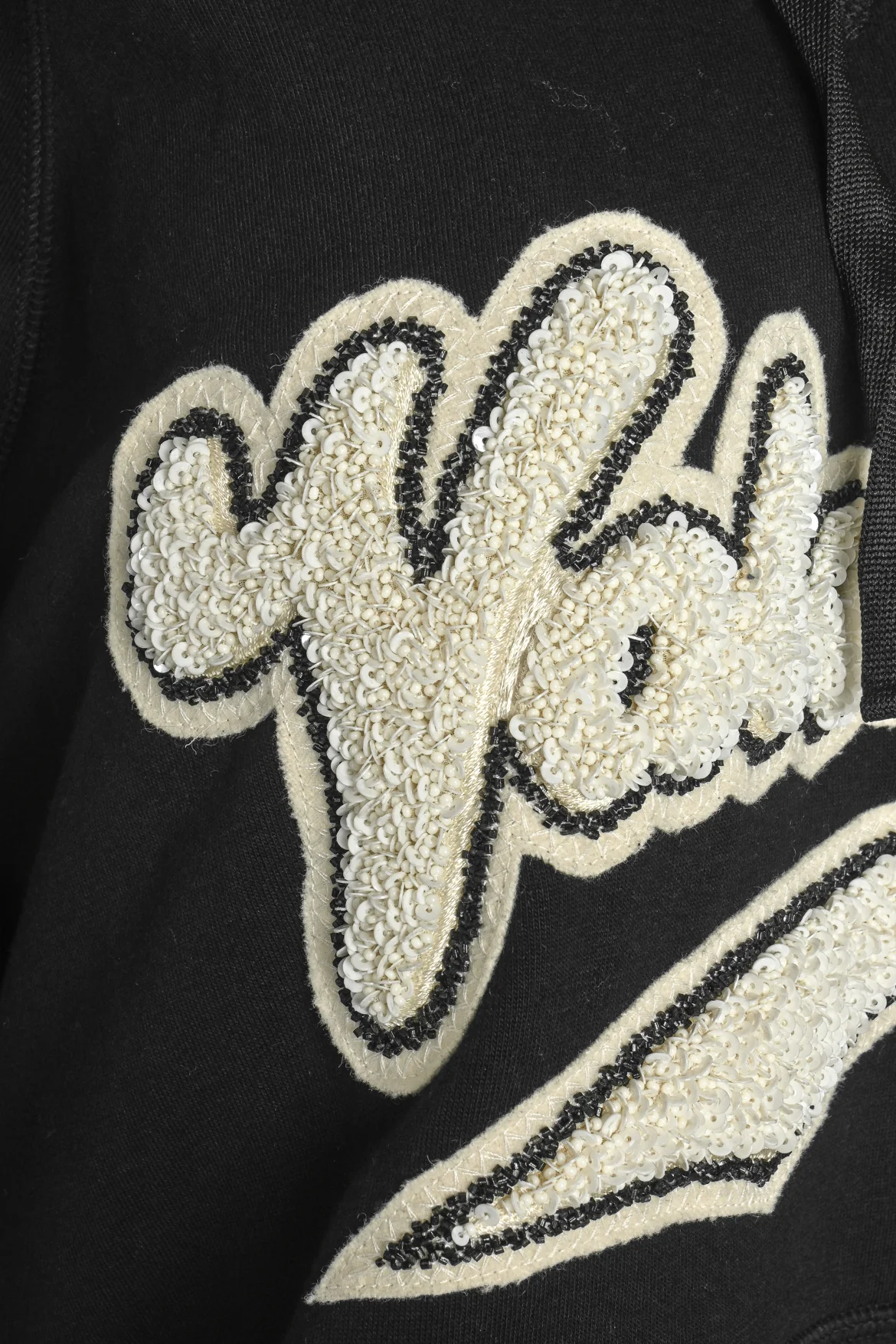 Valentino Size M Beaded Logo Hoodie - Image 3