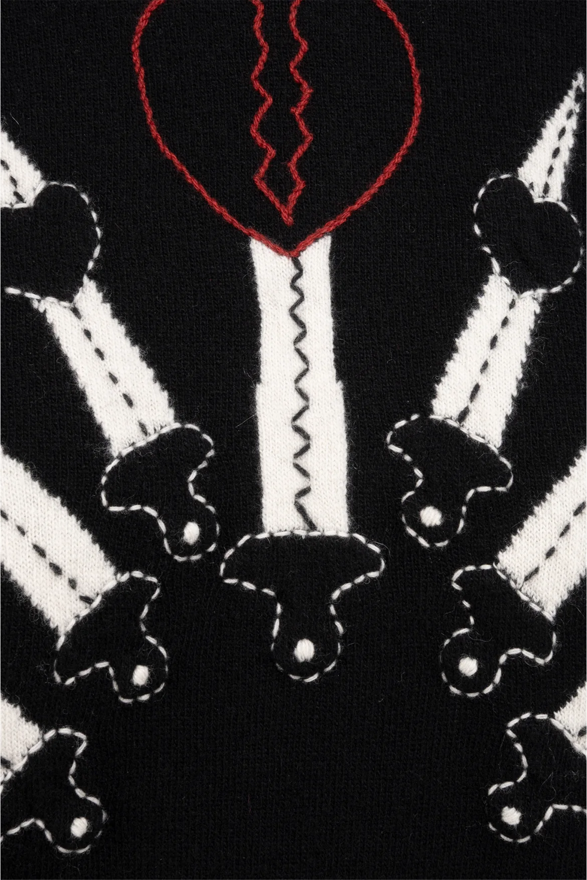 Valentino Size XS Love Blade Wool & Cashmere Blend Sweater - Image 3