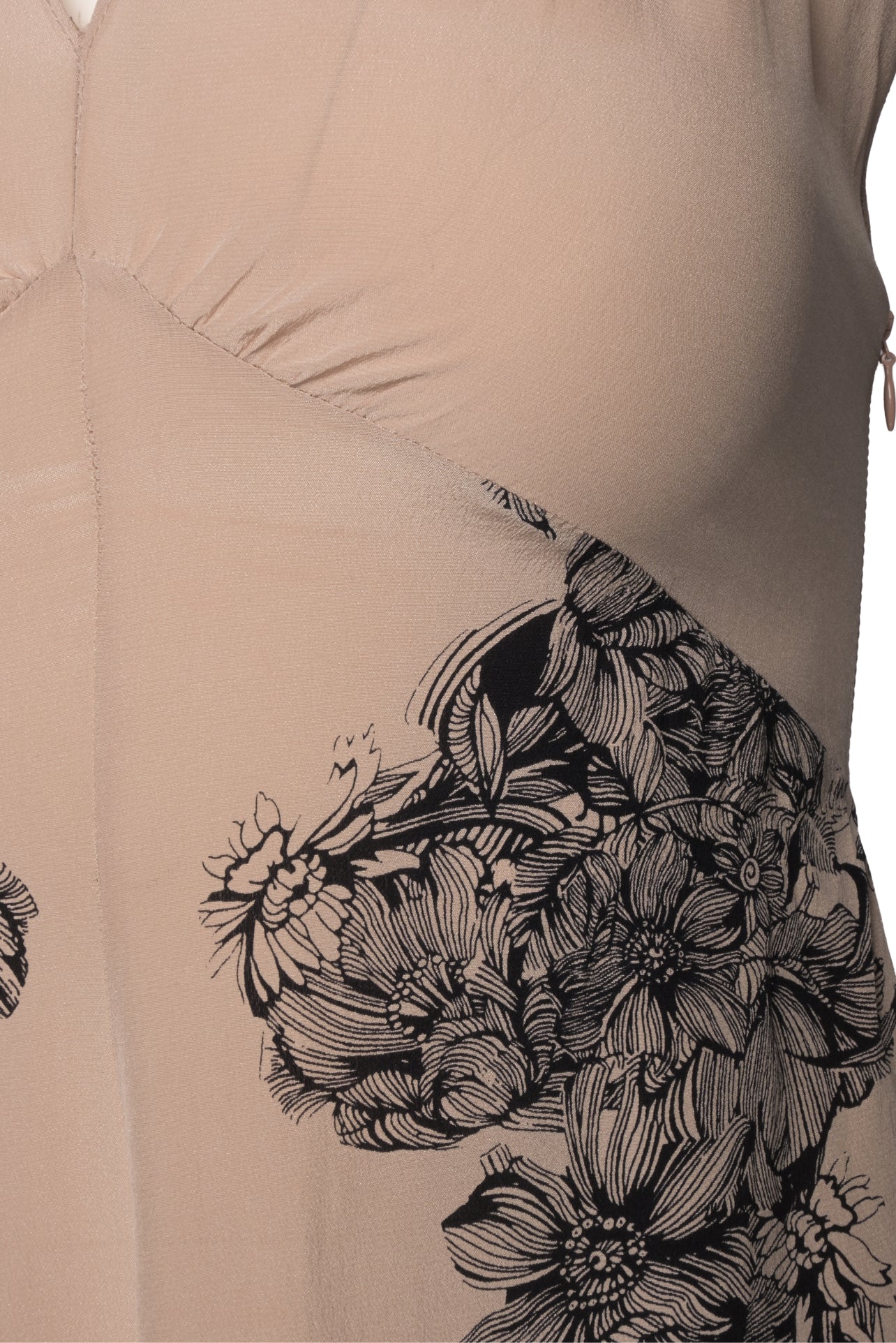 Vanessa Bruno Size 36 Floral Silk Midi Dress - Image 3