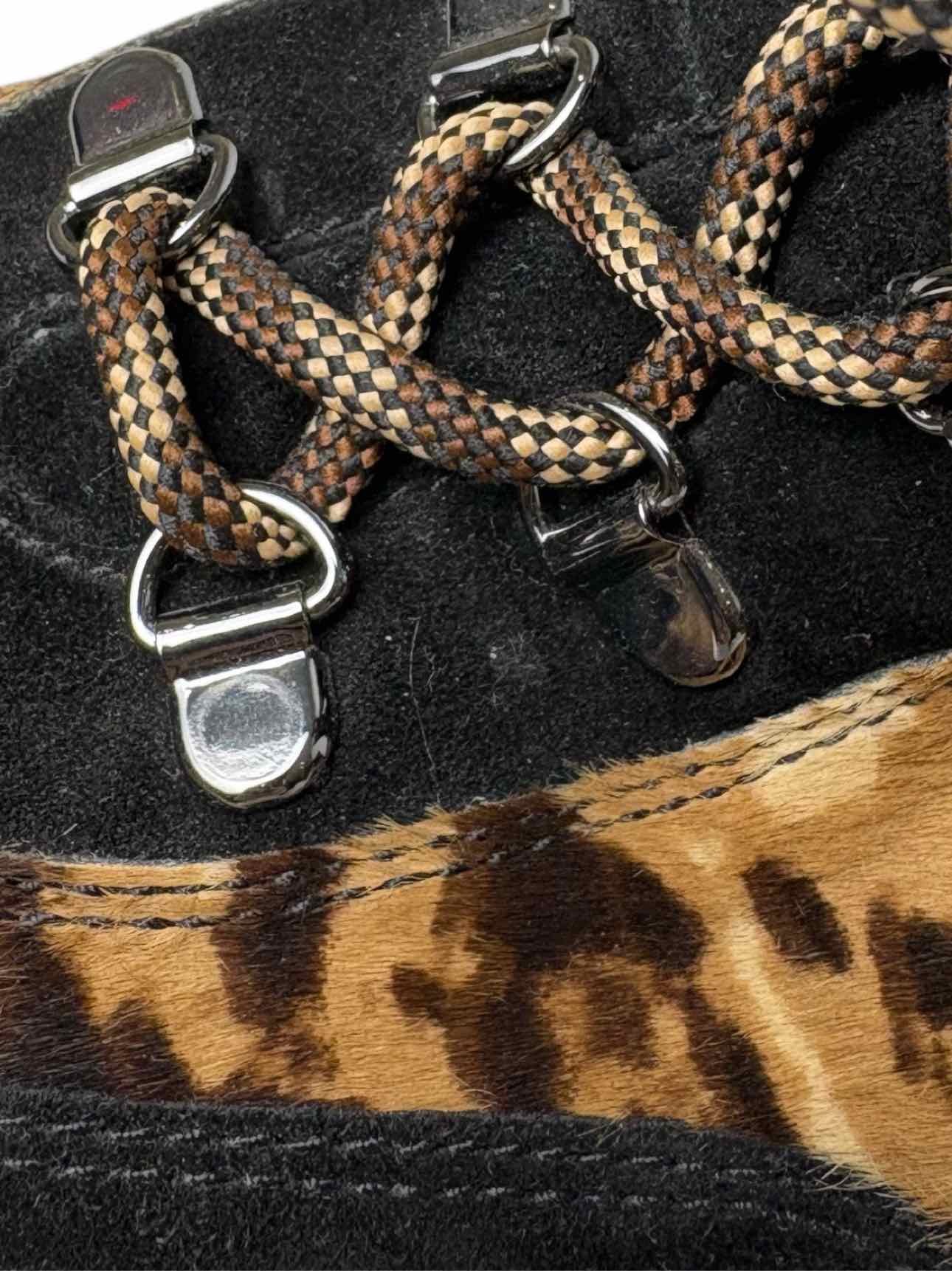 Veronica Beard Size 7.5 Calf Skin Print Ankle Boots - Image 11