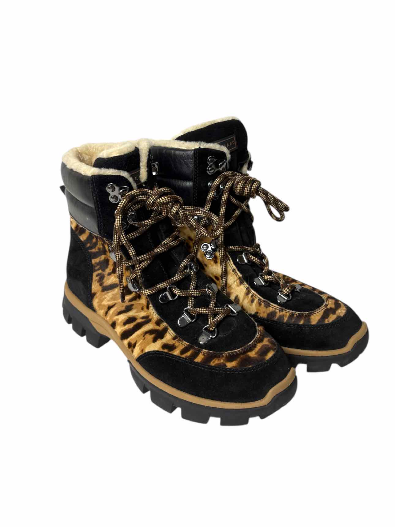 Veronica Beard Size 7.5 Calf Skin Print Ankle Boots - Image 2