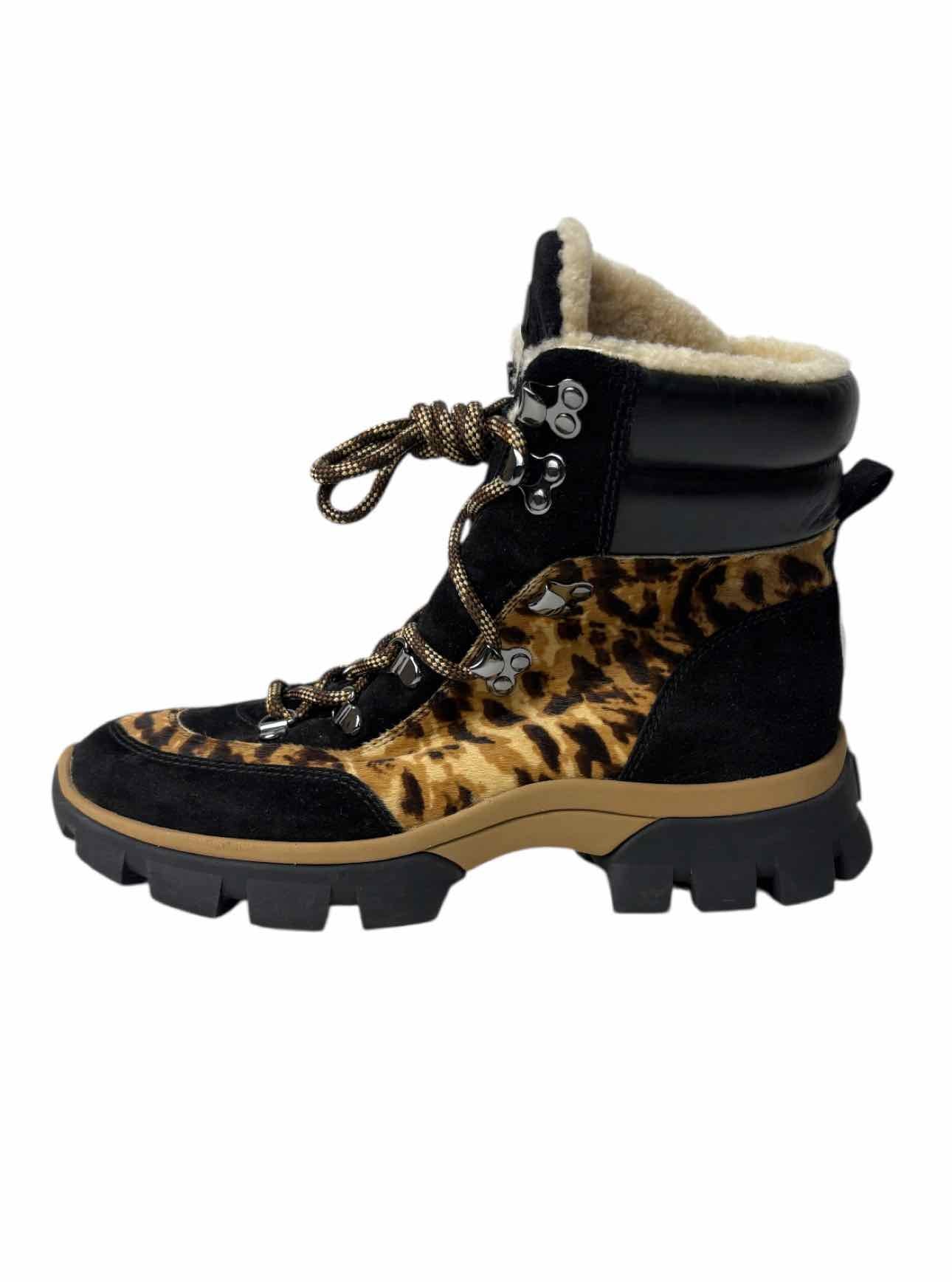 Veronica Beard Size 7.5 Calf Skin Print Ankle Boots - Image 3