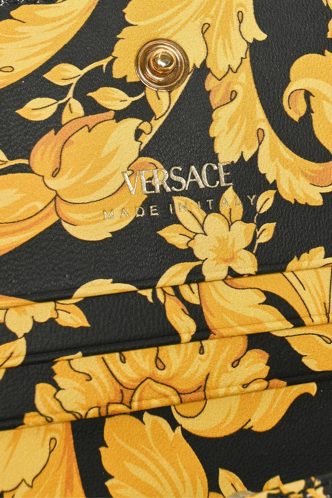 Versace Quilted Nappa Leather Virtus Bifold Wallet - Image 4