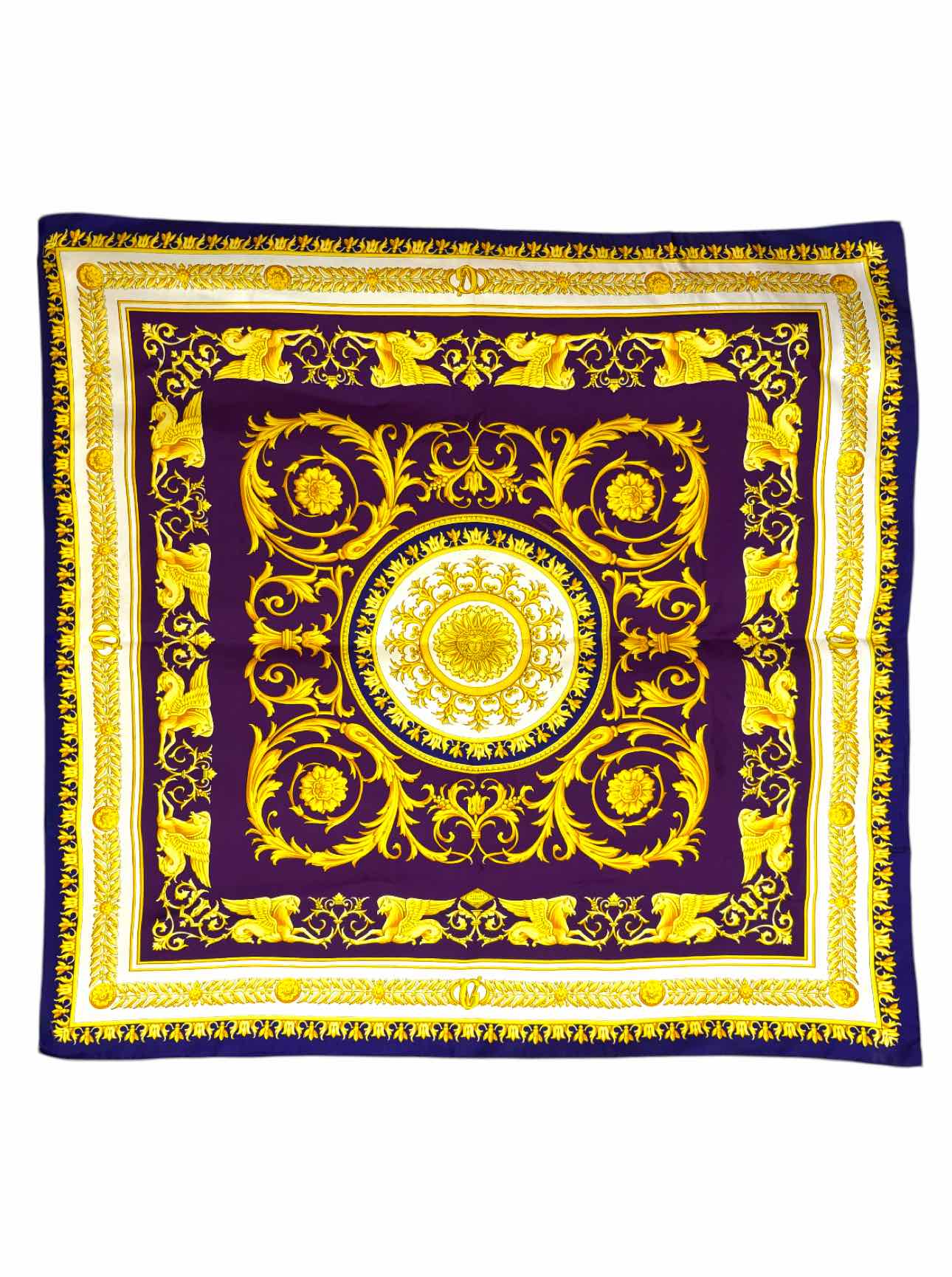 Versace Silk Print Scarf - Image 3