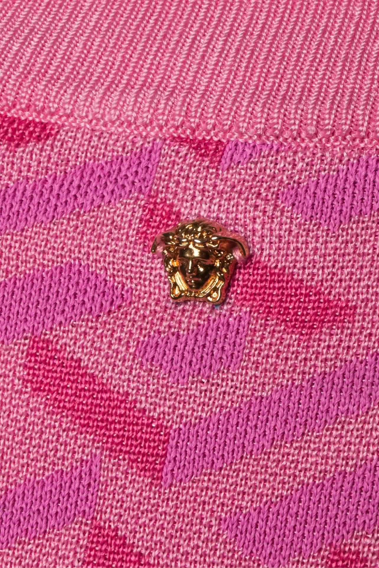 Versace Size 12 La Greca Jacquard Tops - Image 3