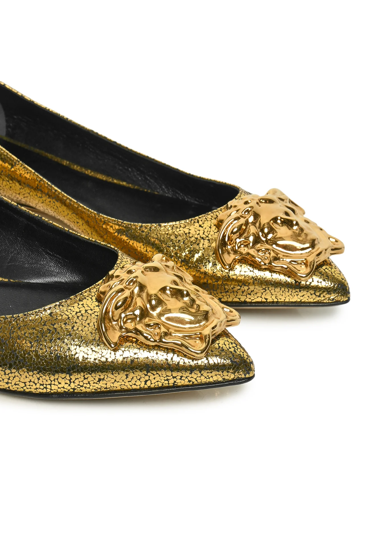 Versace Size 36.5 Medusa Tribute Ballerina Flats - Image 5