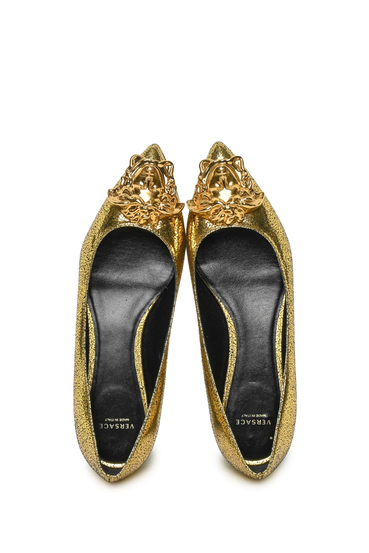 Versace Size 36.5 Medusa Tribute Ballerina Flats - Image 6
