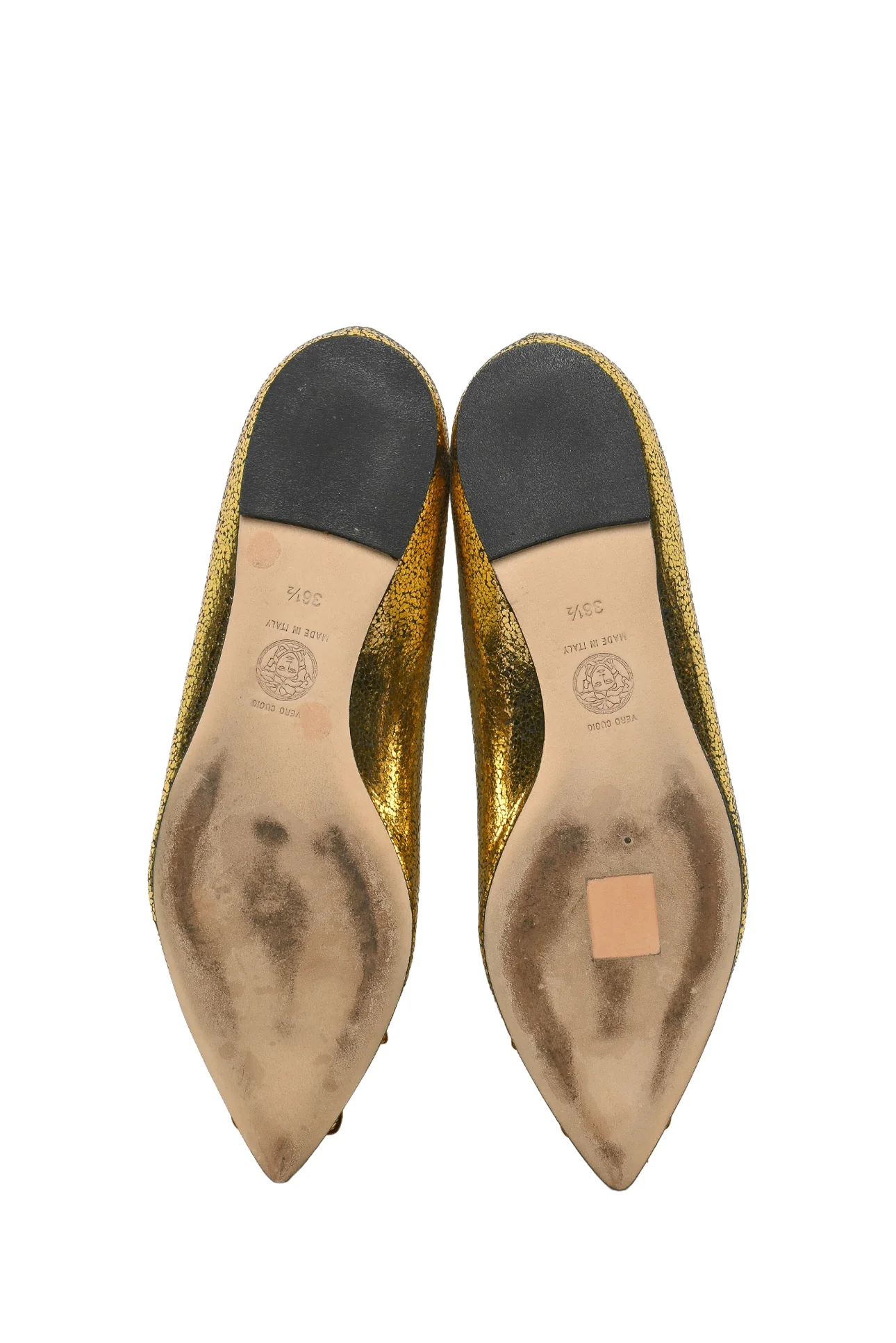 Versace Size 36.5 Medusa Tribute Ballerina Flats - Image 7