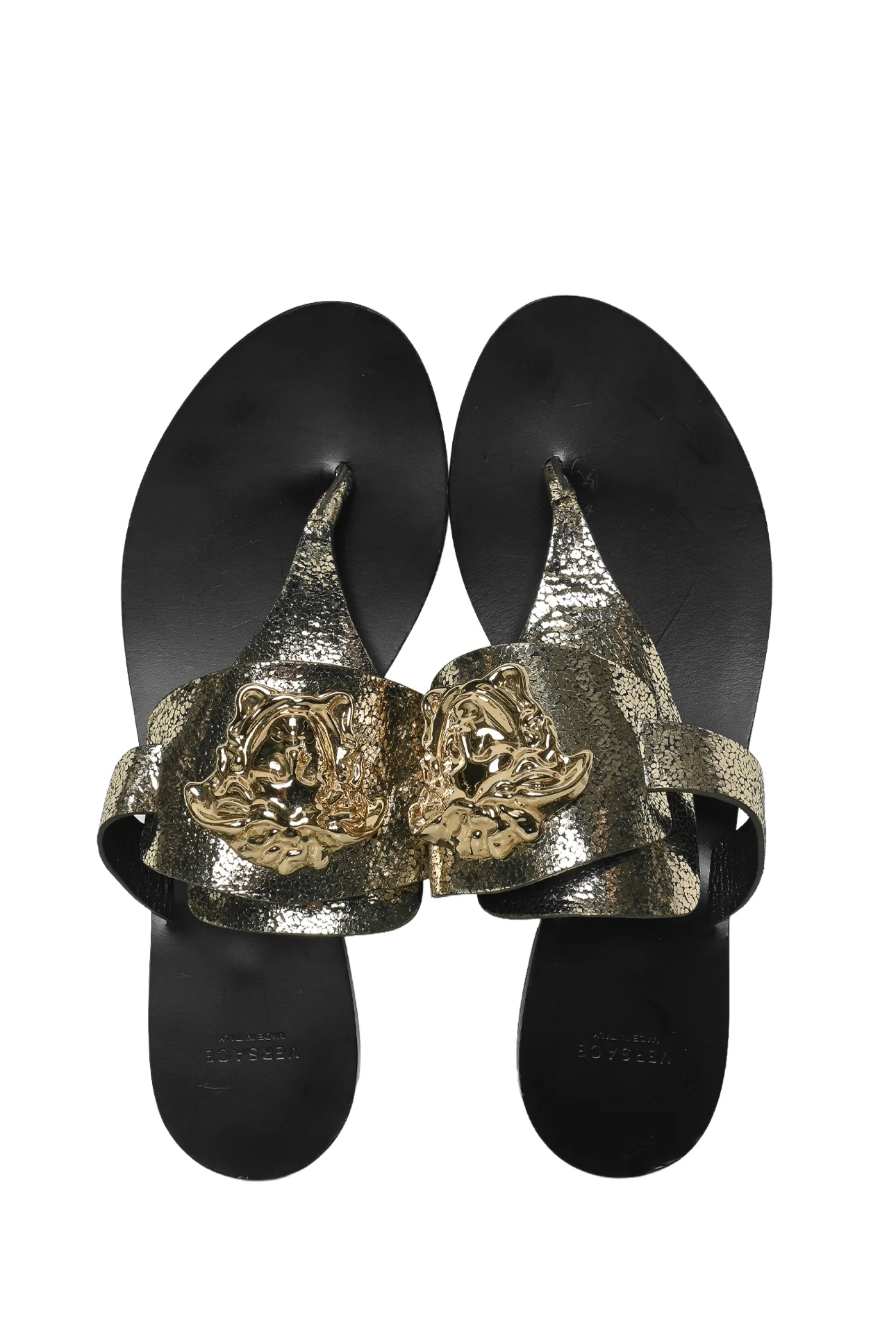Versace Size 38 Palazzo Thong Sandals - Image 5