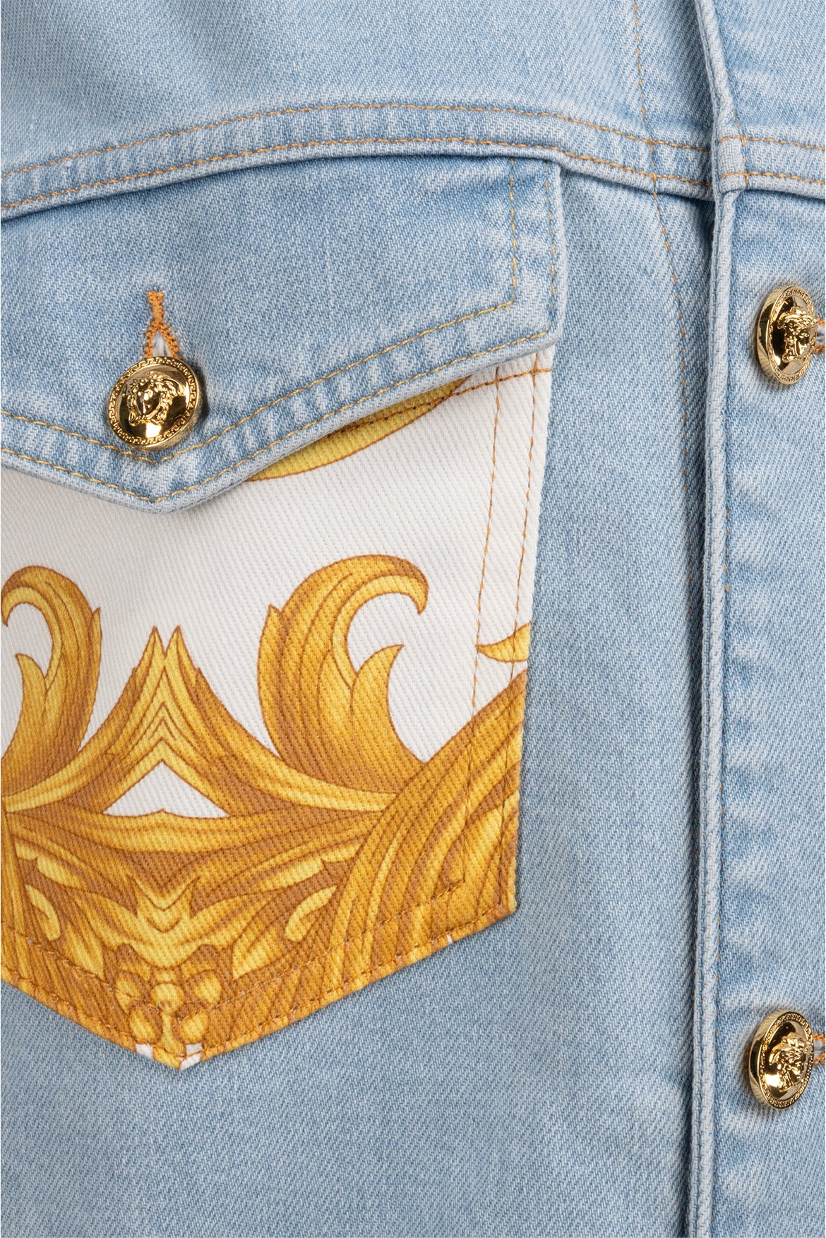 Versace Size 44 Men's Denim Jacket - Image 3